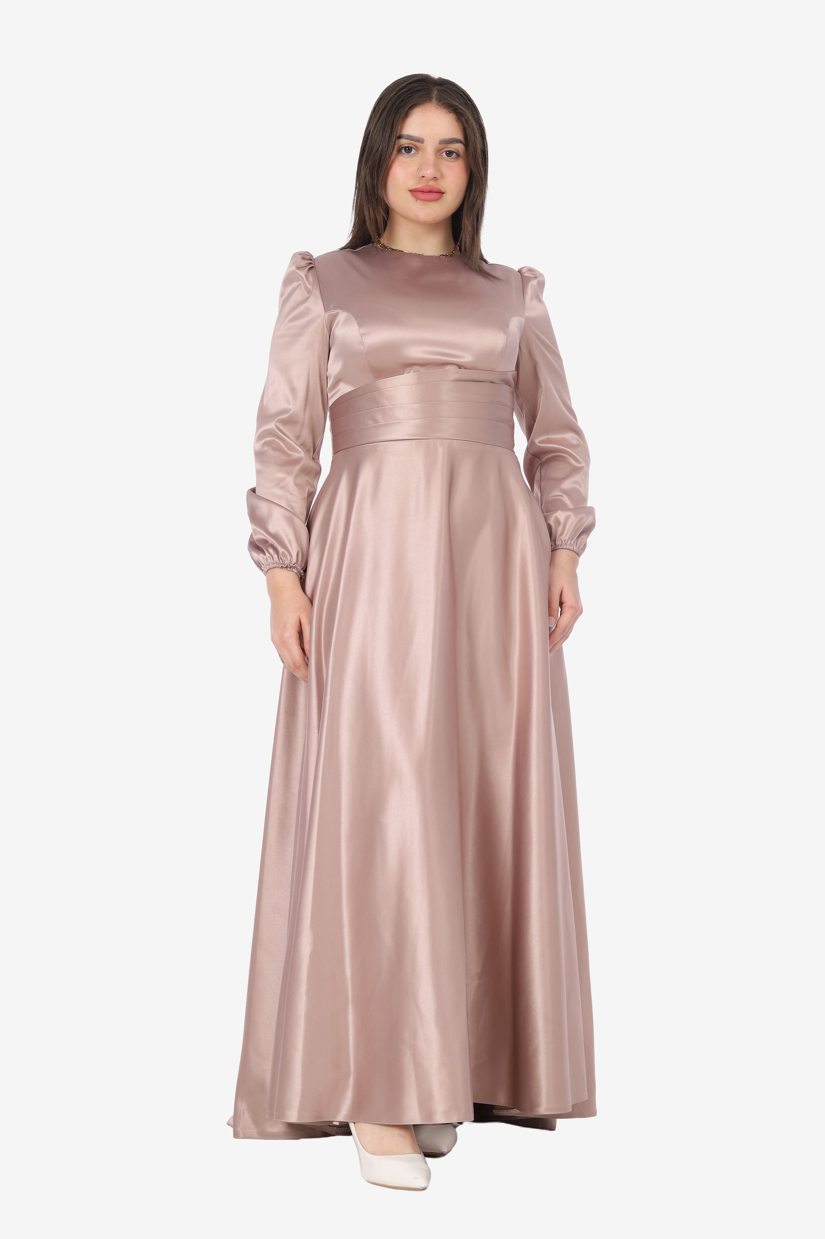 Simple Satin Evening Dress 9411004
