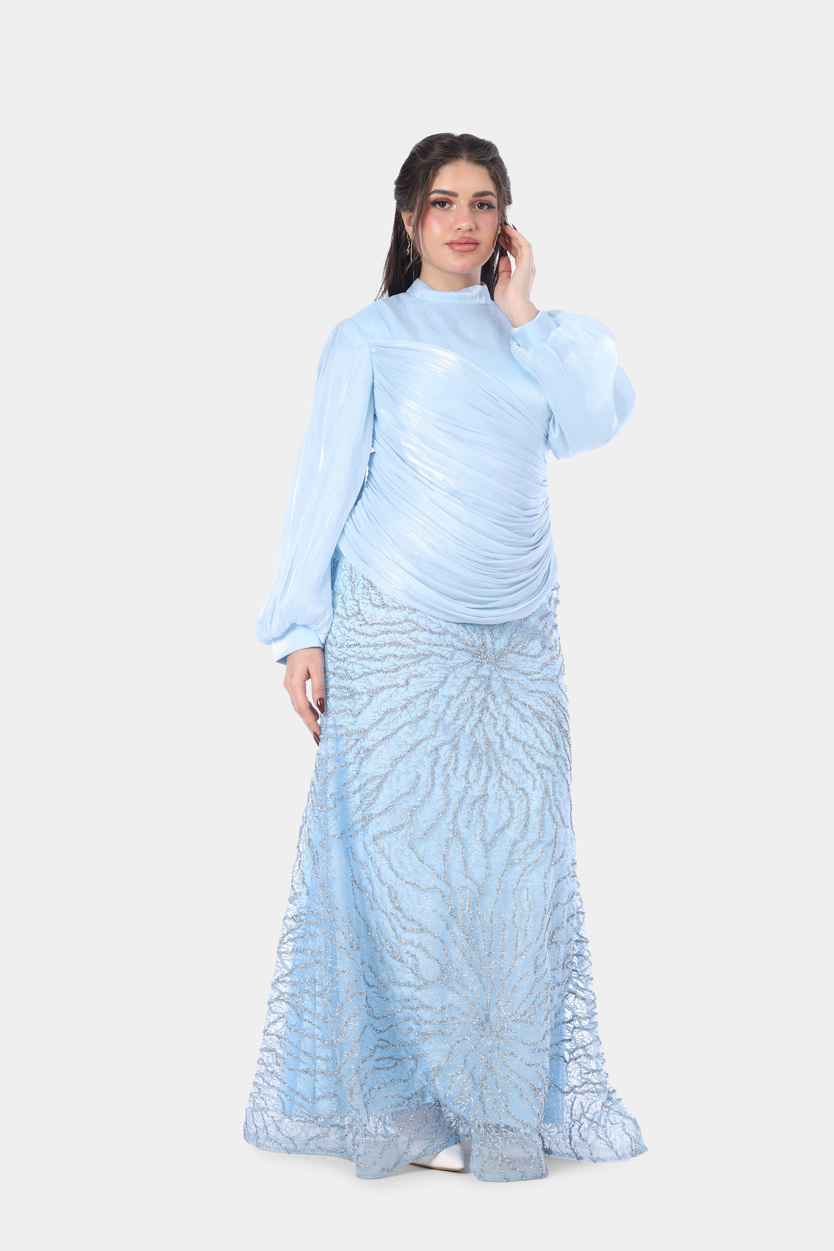 Elegant Embellished Maxi Evening Dress 941710