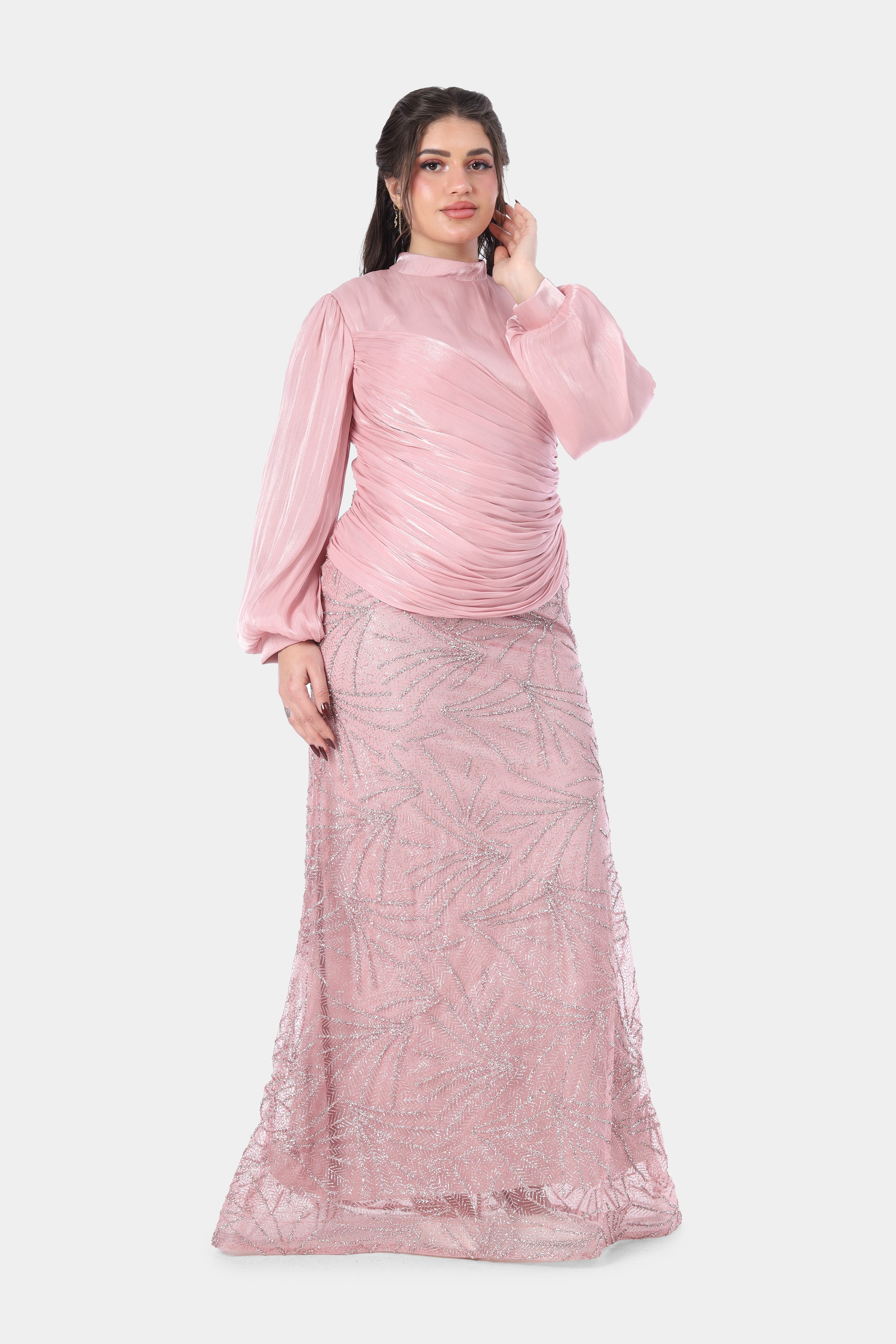 Elegant Embellished Maxi Evening Dress 941710