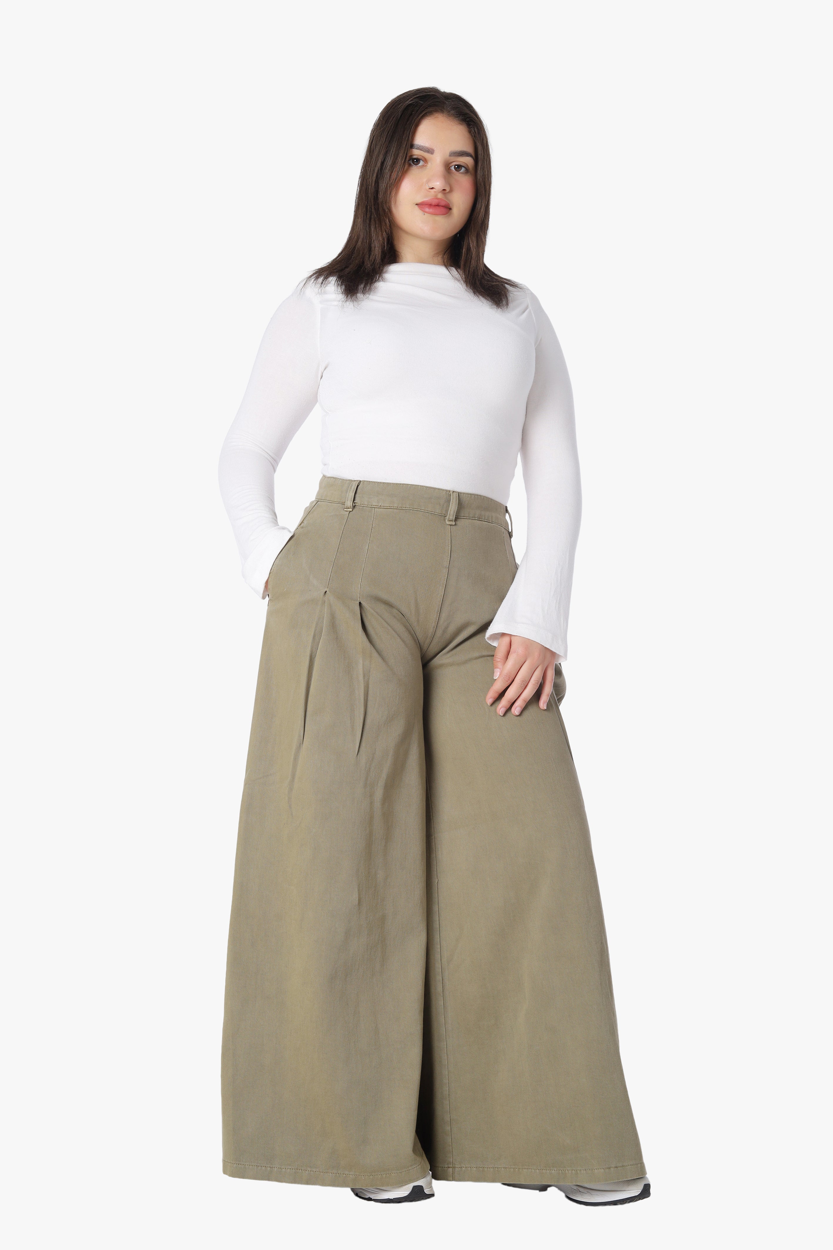 Oversized Wide-Leg Denim Jeans 954101