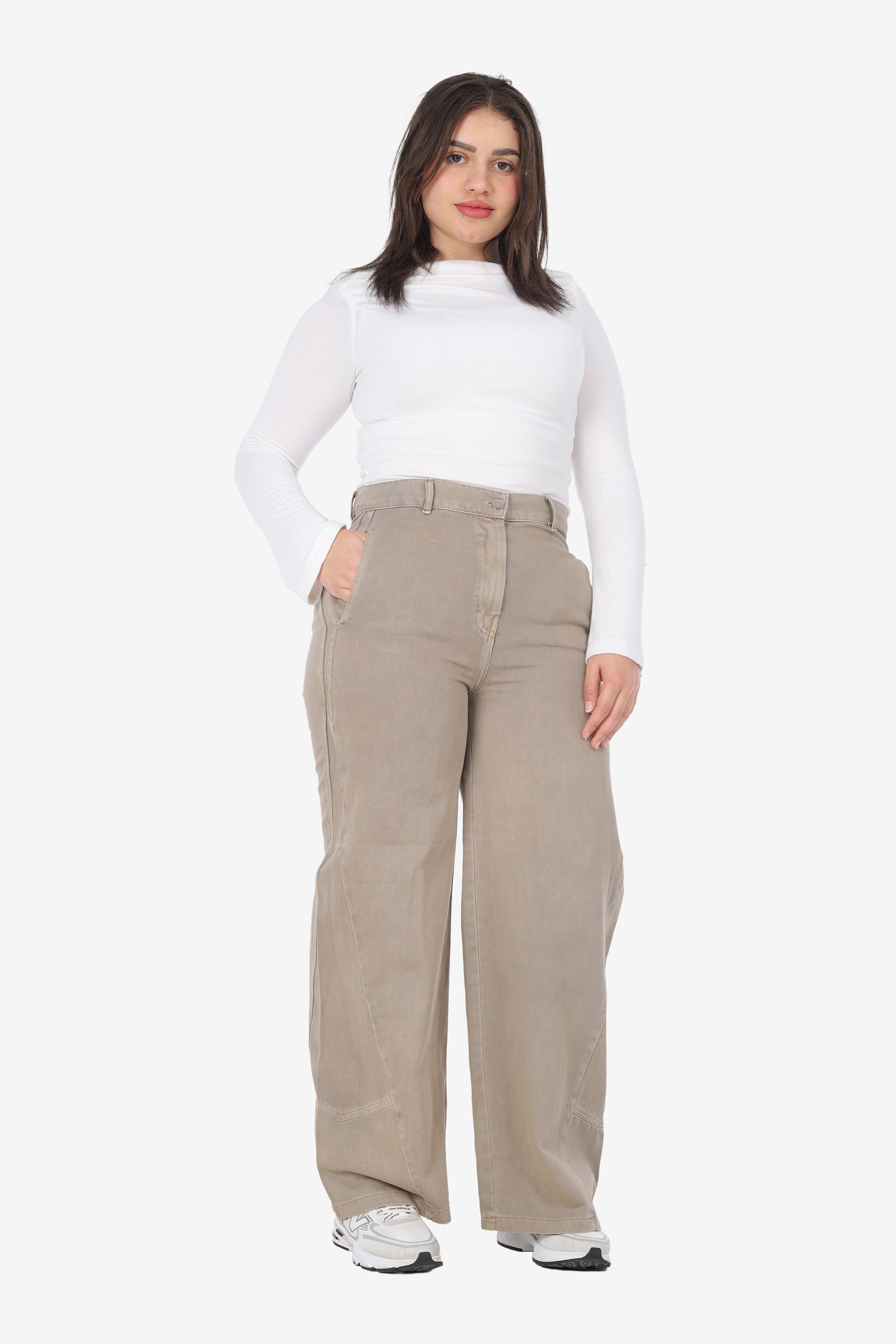 Trendy Wide-Leg Denim Jeans 954109