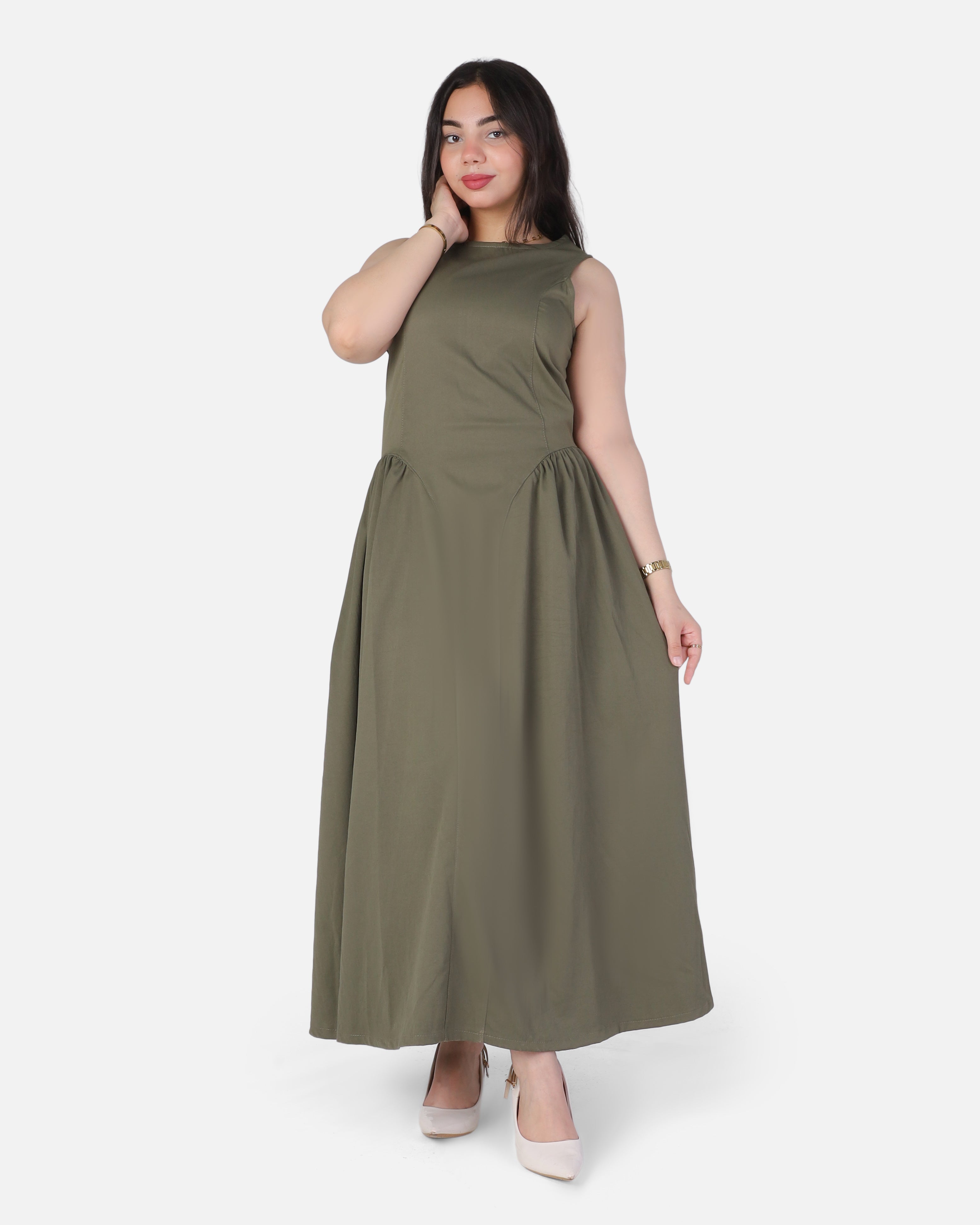 Elegant Sleeveless Maxi Dress 954120/1