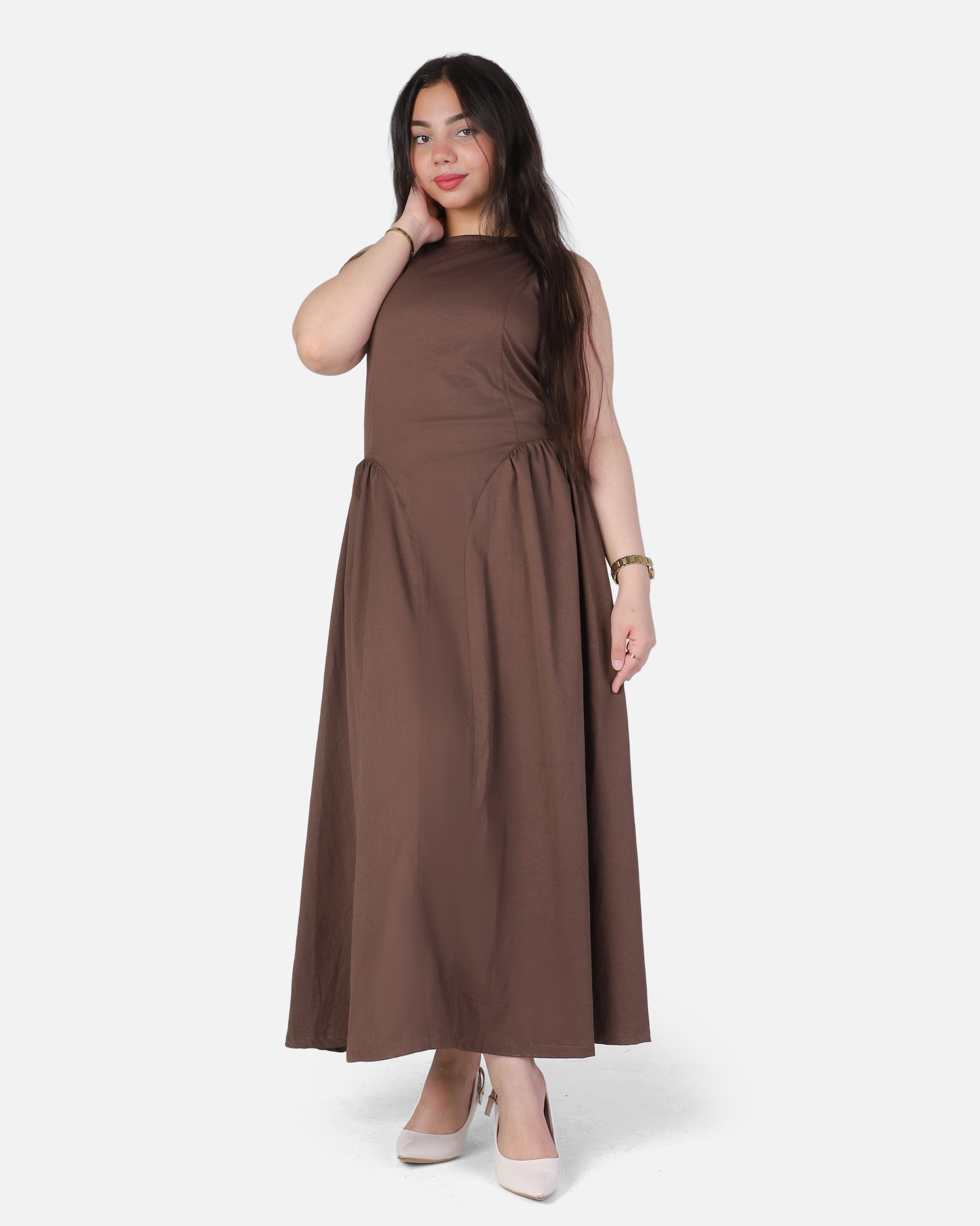Elegant Sleeveless Maxi Dress 954120/1