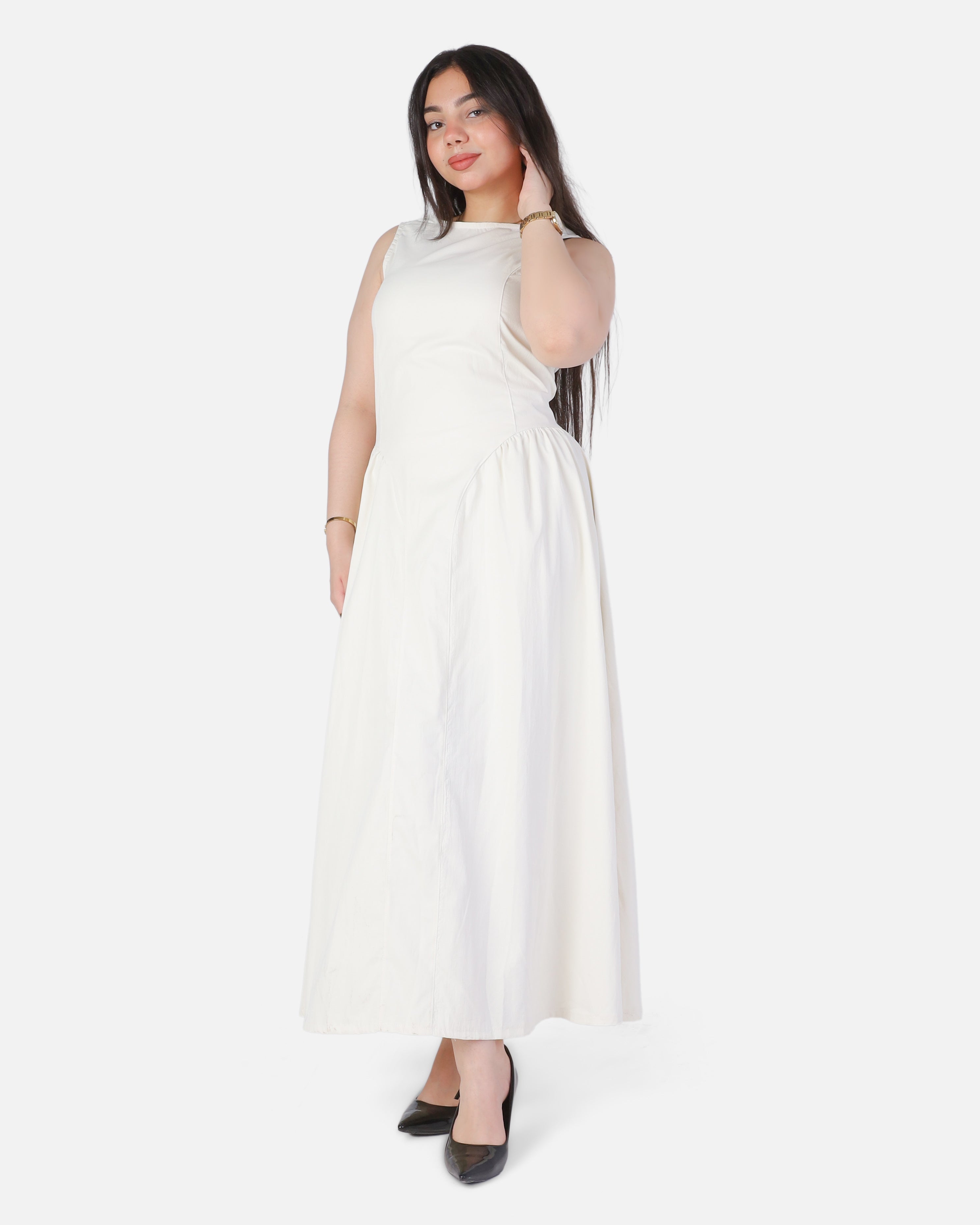 Elegant Sleeveless Maxi Dress 954120/1