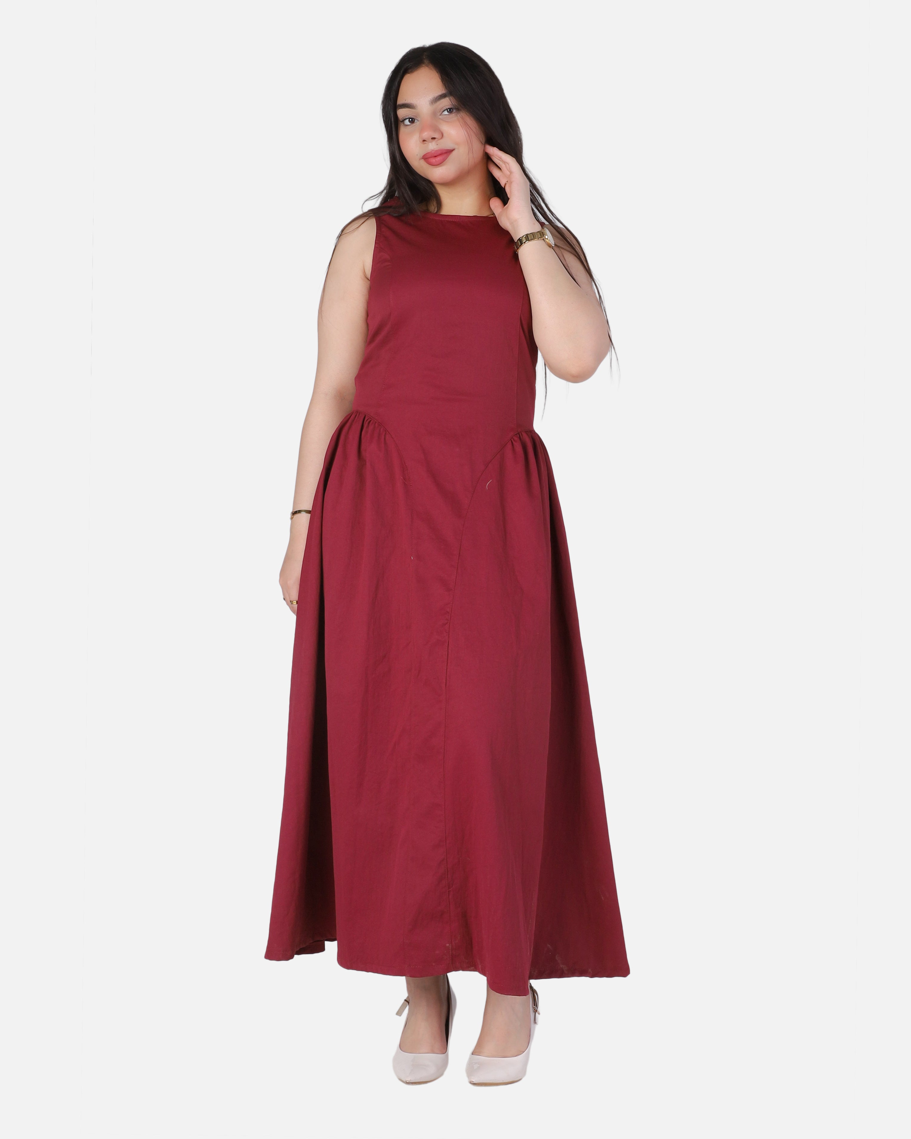 Elegant Sleeveless Maxi Dress 954120/1