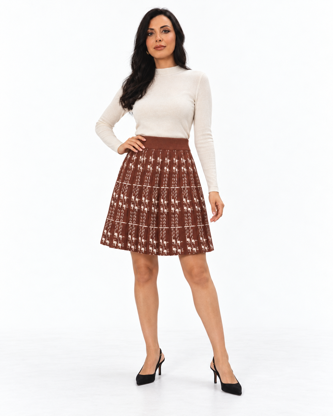 Printed Knee-Length Skirt 2135/174