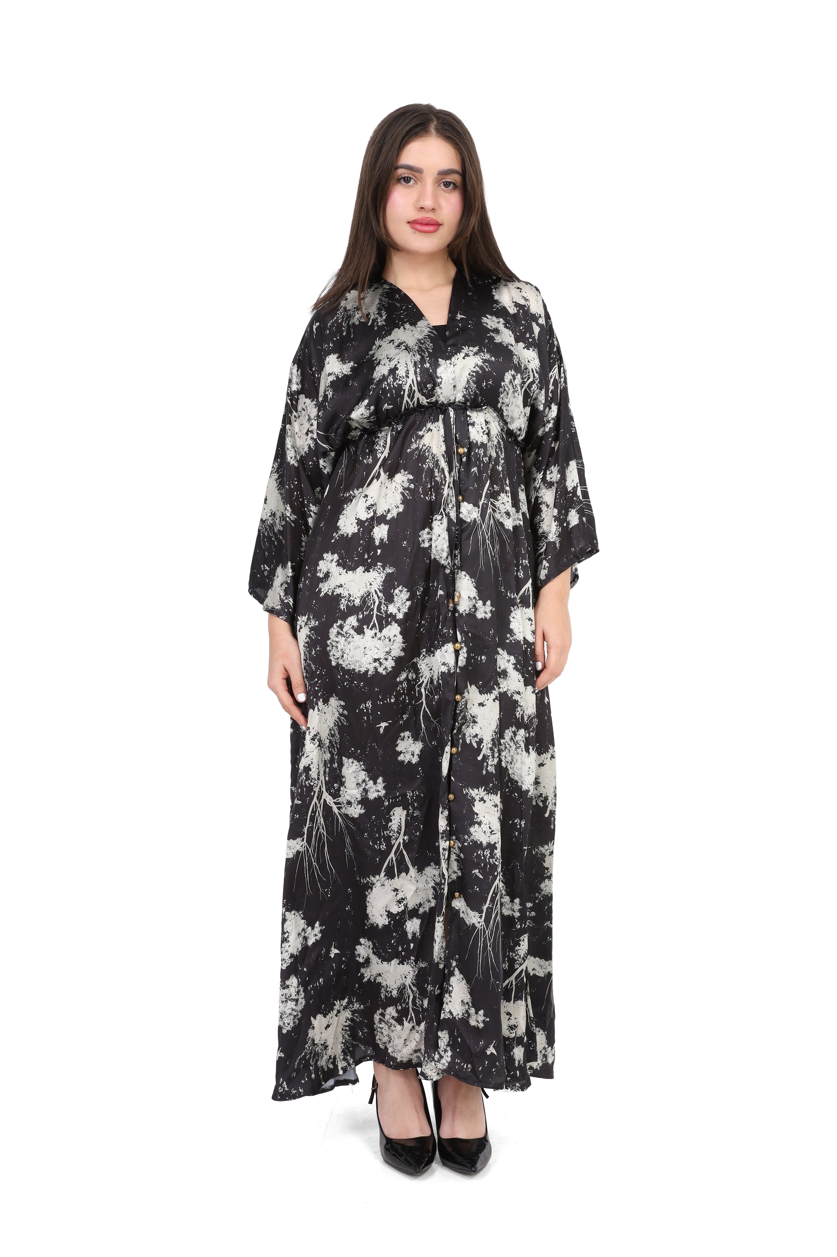 Printed Satin Maxi Dress s15183023/6
