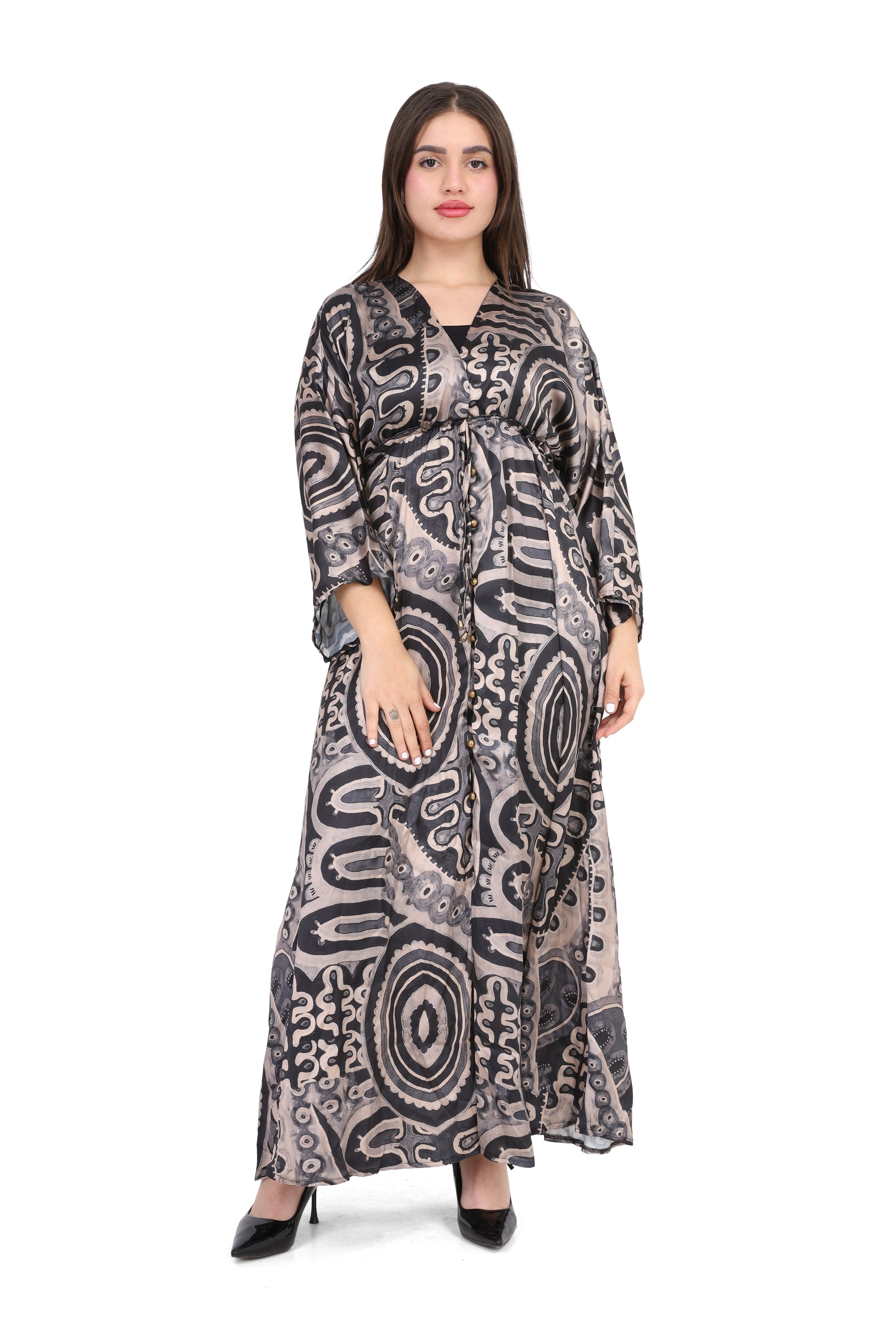 Satin Boho Maxi Dress s15183023/8
