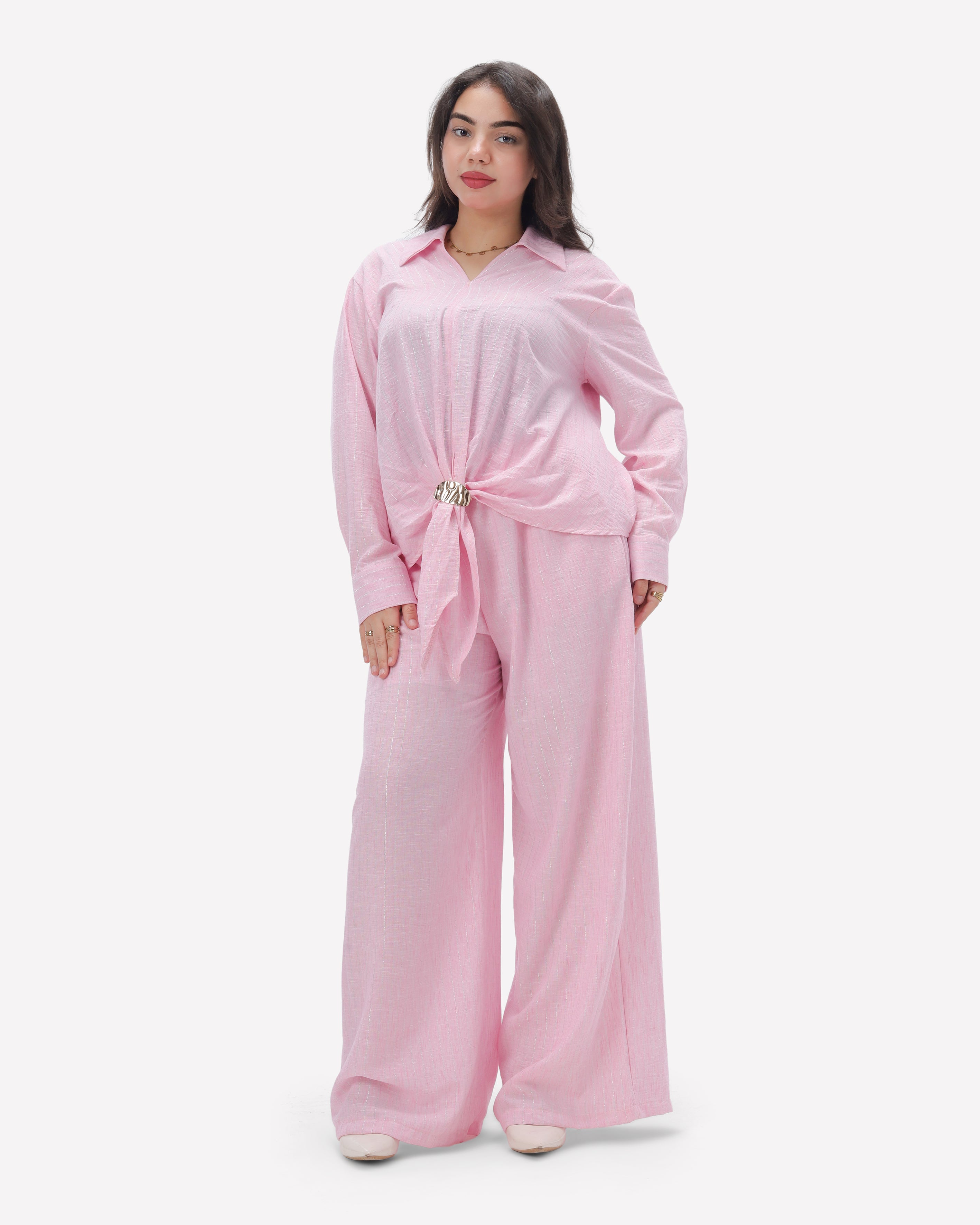 Textured Adjustable Buckle Co-Ord Set 2003/201