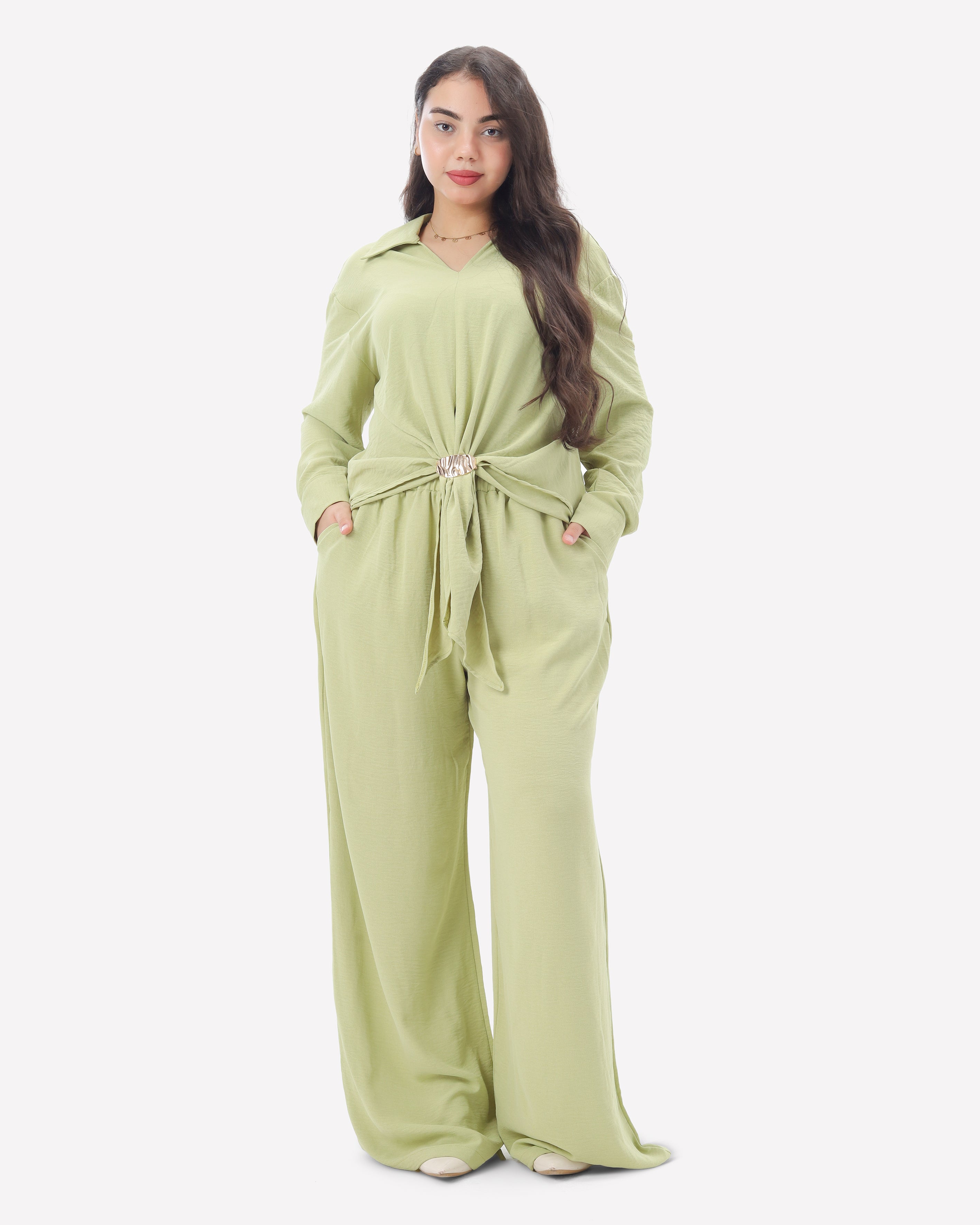 Textured Adjustable Buckle Co-Ord Set 2000/201/3