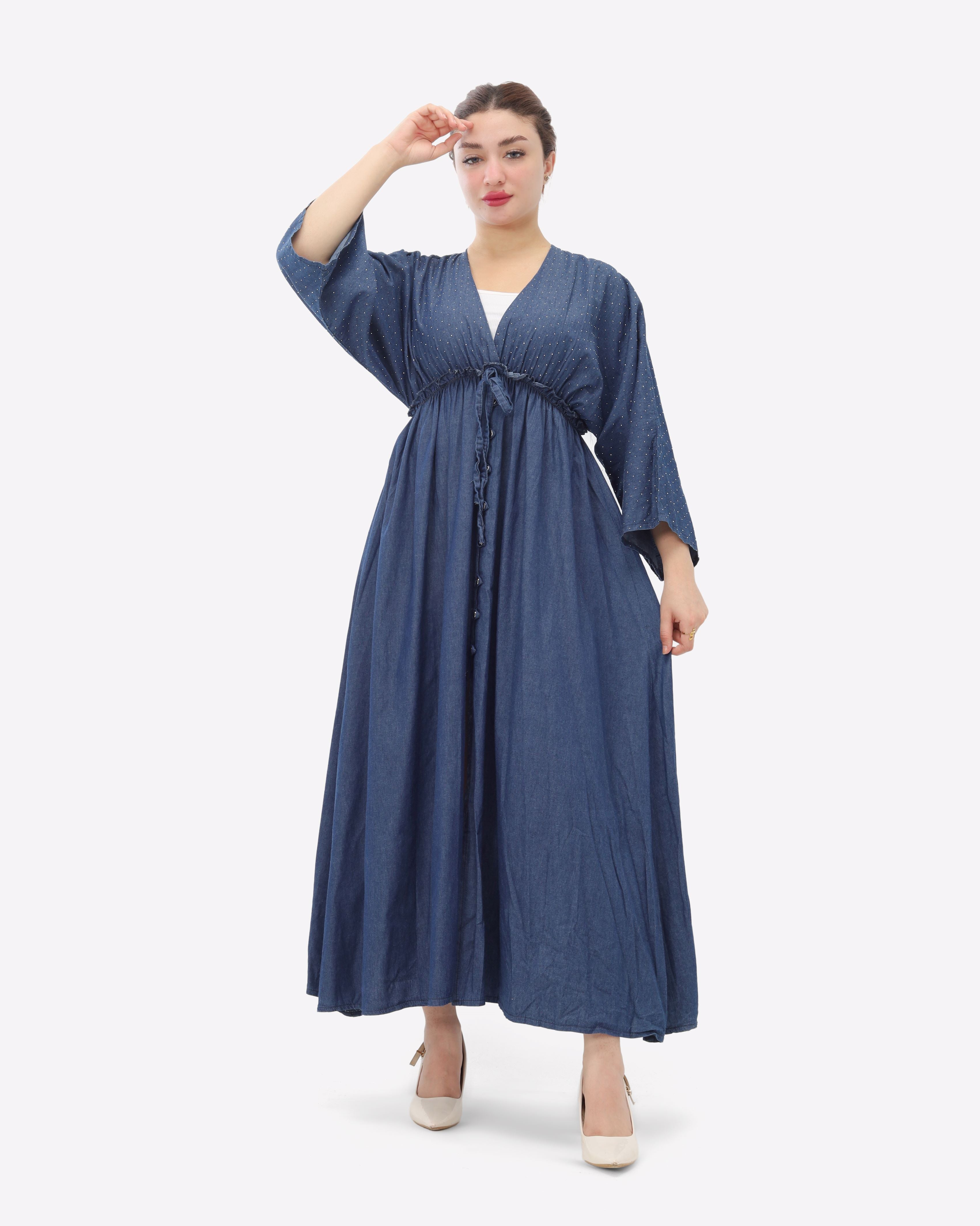 Rhinestone Denim Dress 206670207