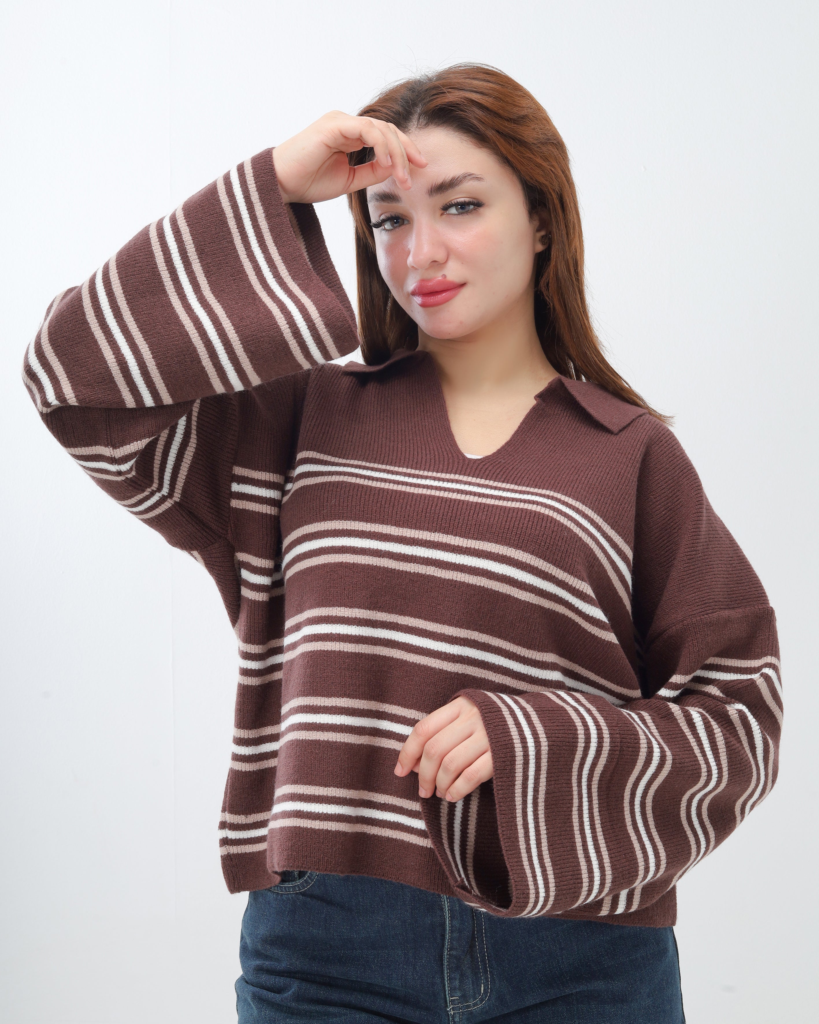 Striped Knit Sweater 2135/110
