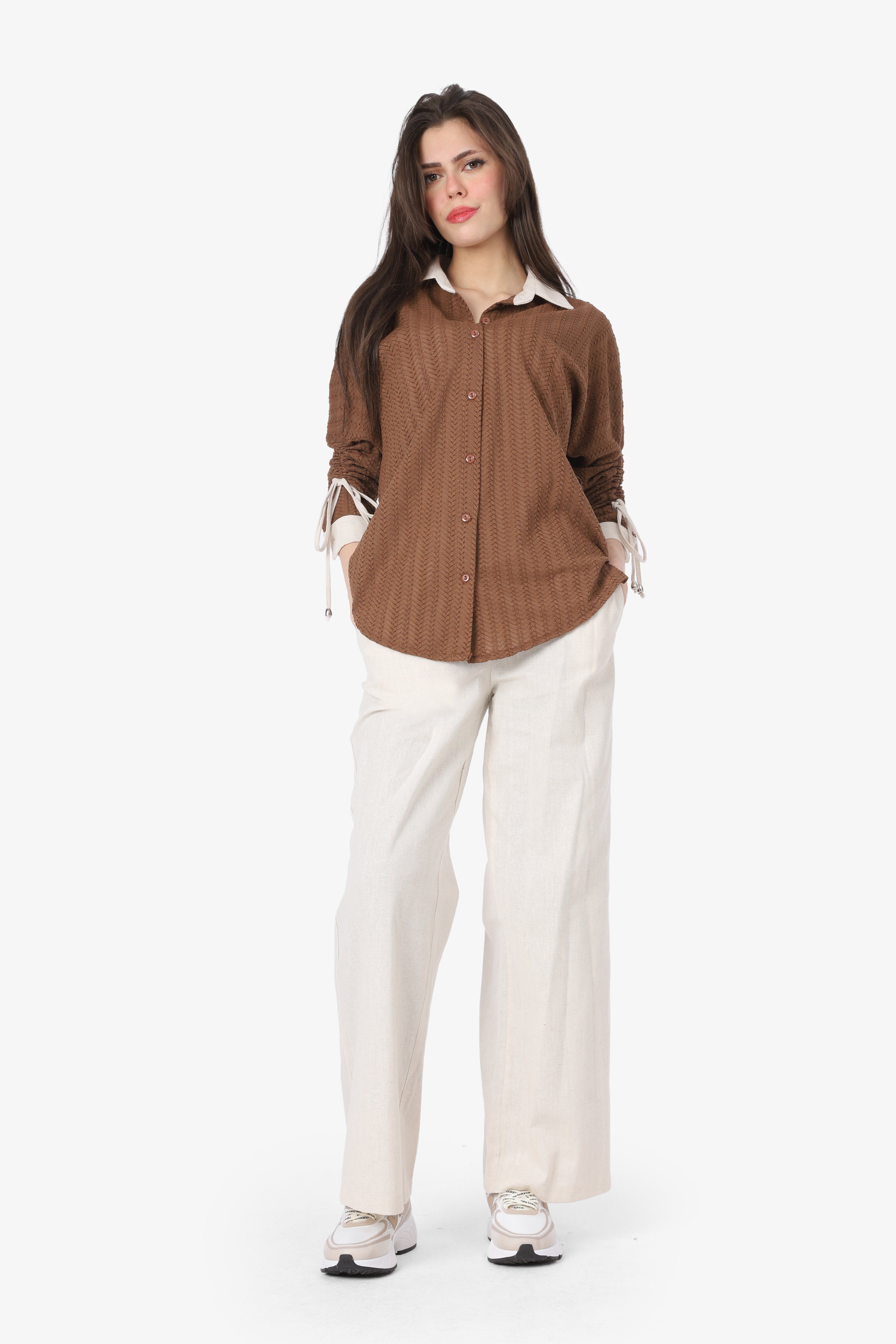 Casual Button-Up Co-ord Set 2072718