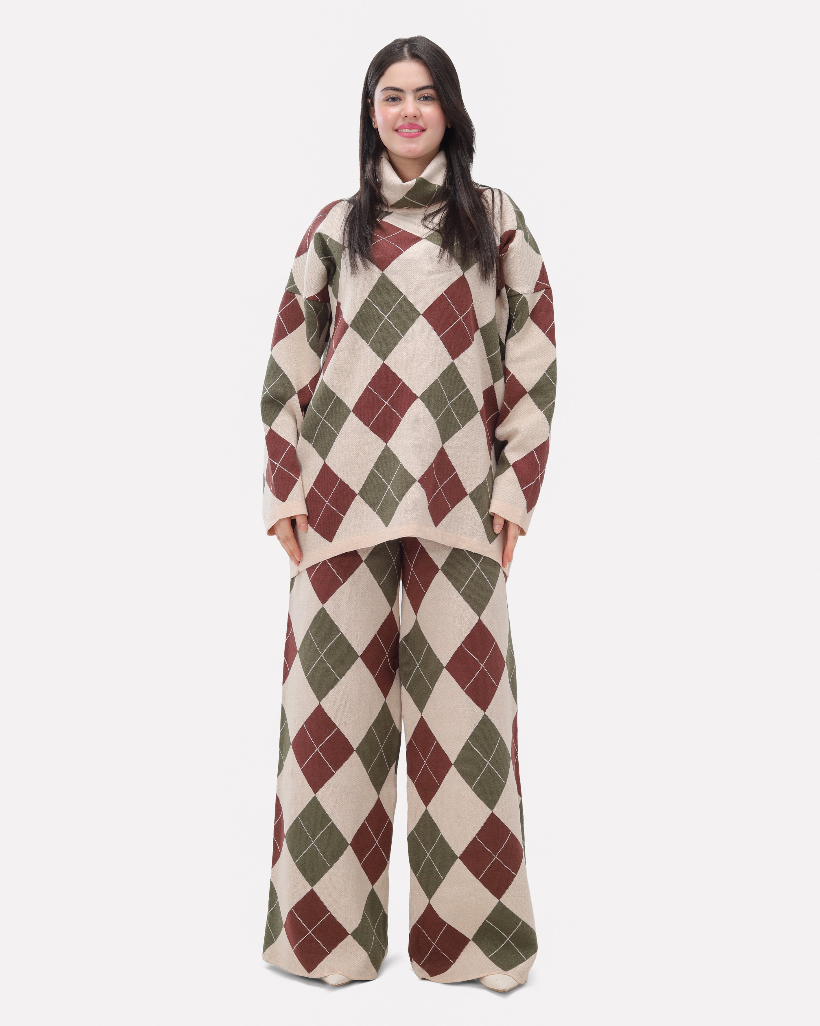 Pattern Knit Two-Piece Set 2135/204