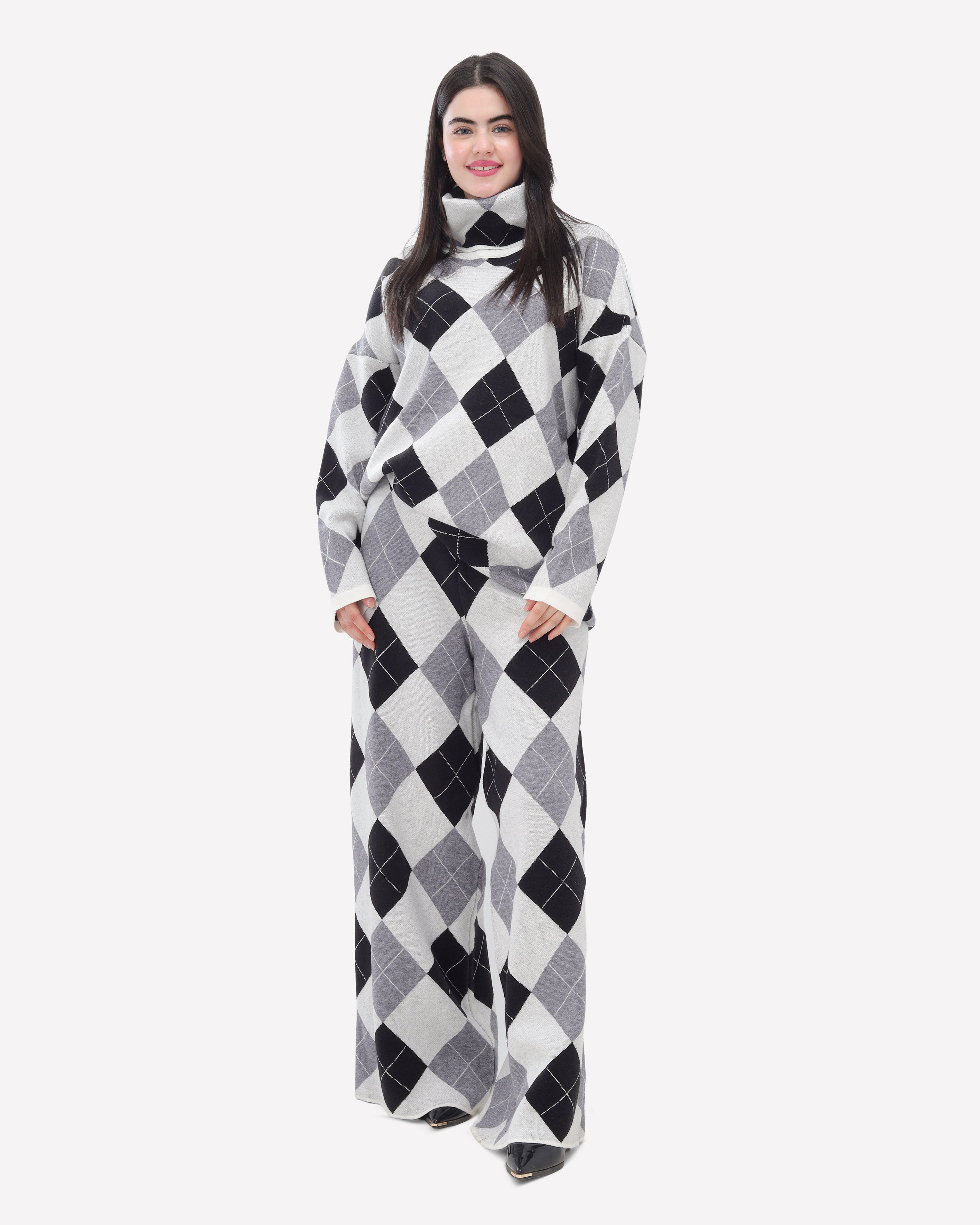 Pattern Knit Two-Piece Set 2135/204