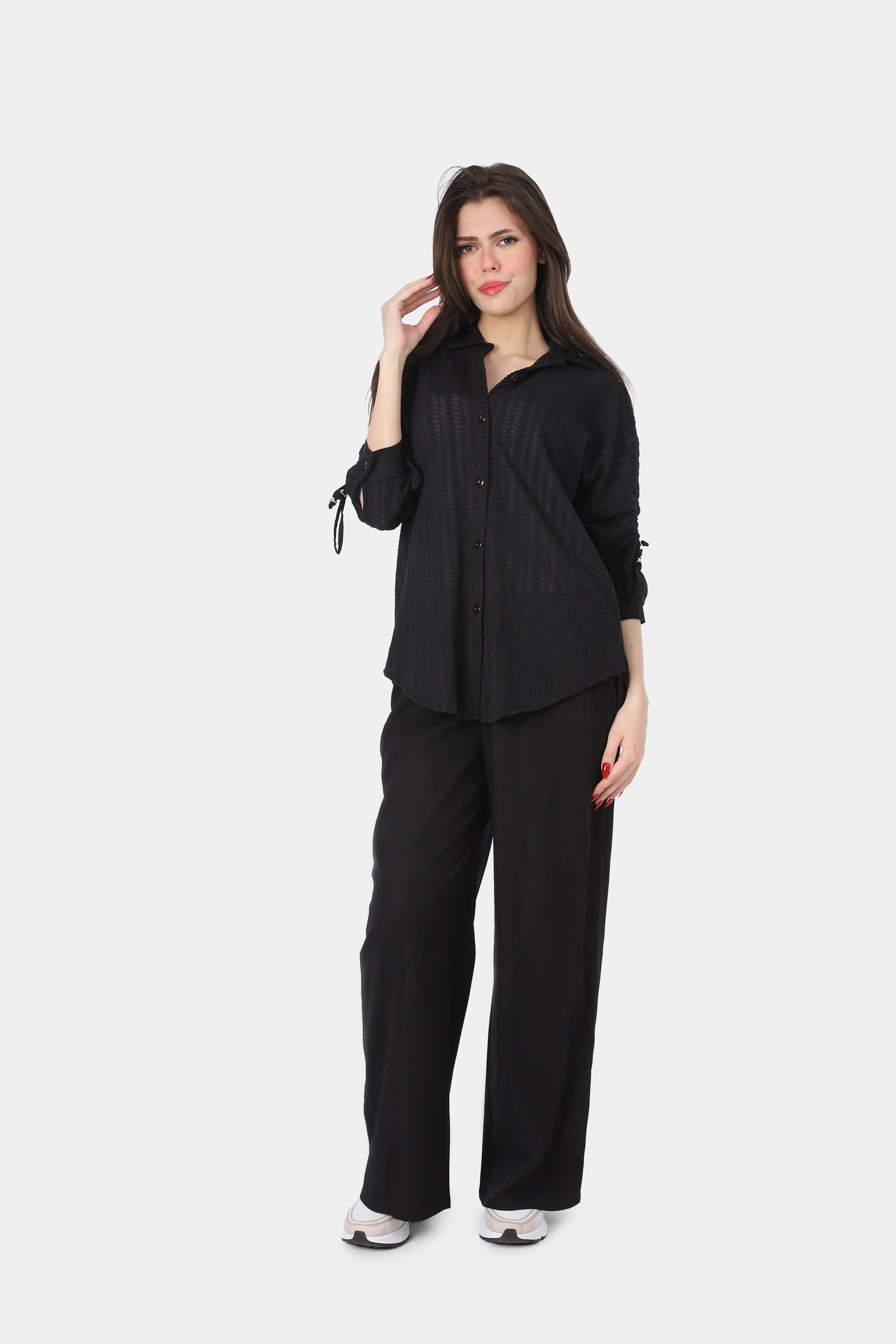 Casual Button-Up Co-ord Set 2072718