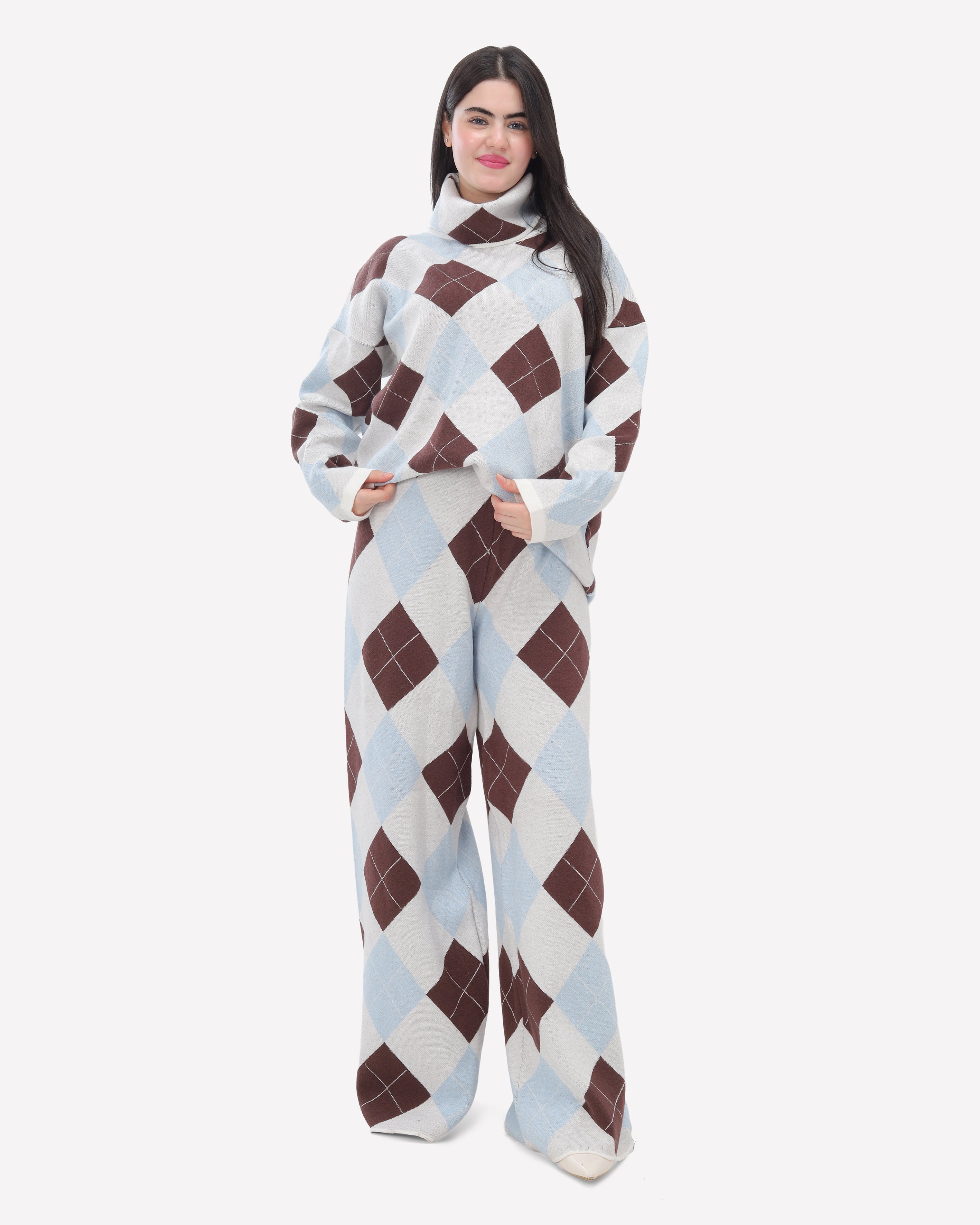 Pattern Knit Two-Piece Set 2135/204