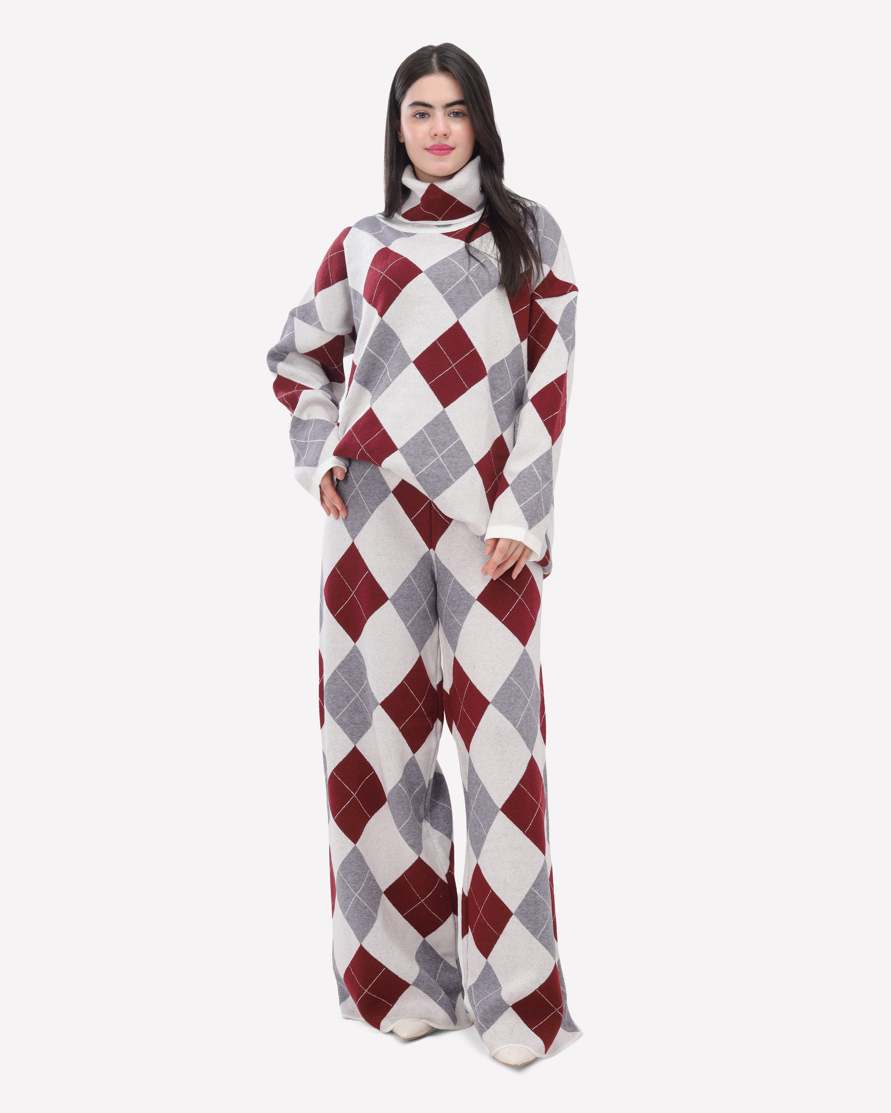 Pattern Knit Two-Piece Set 2135/204