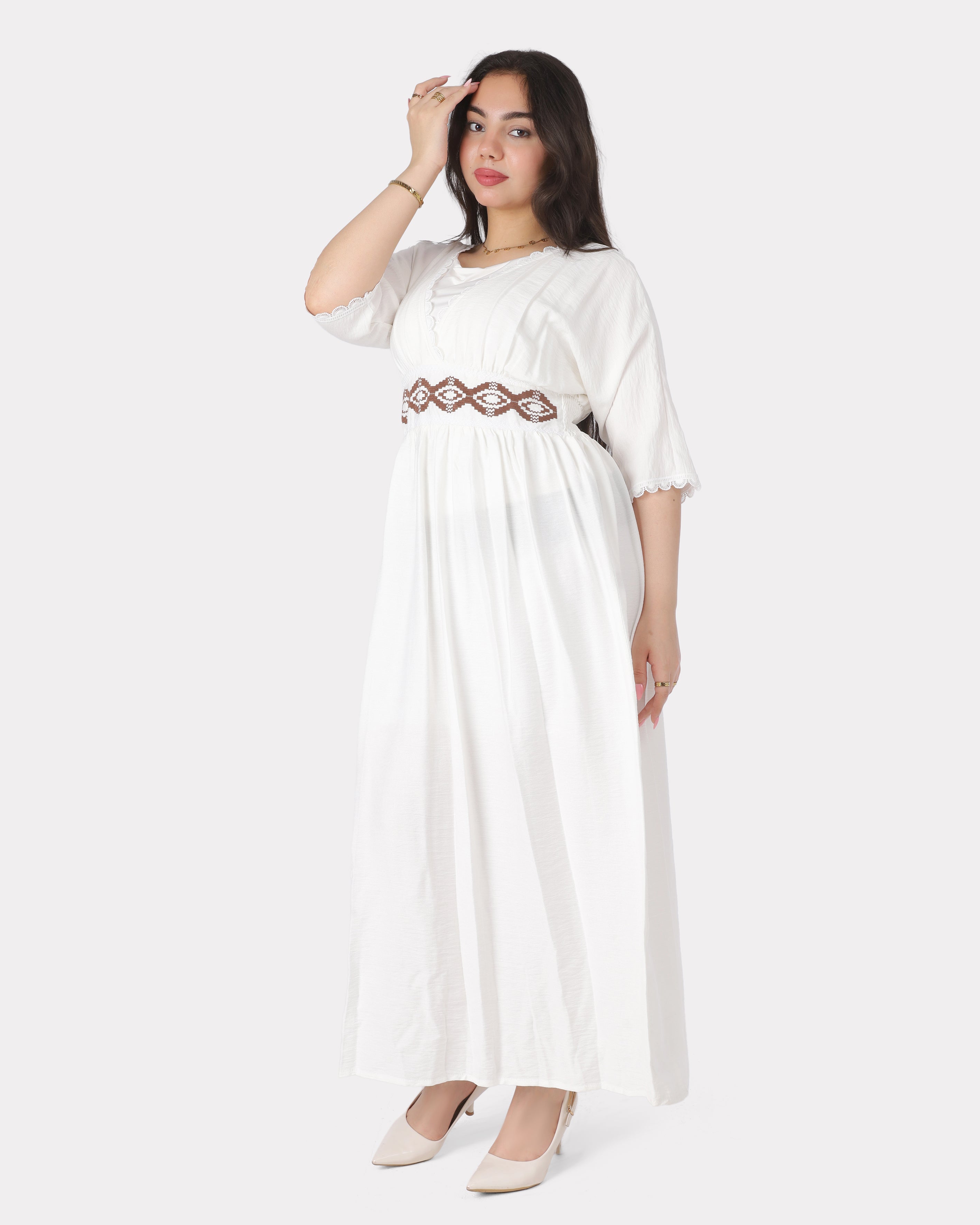 Half-Sleeve Maxi Dress 2003/088