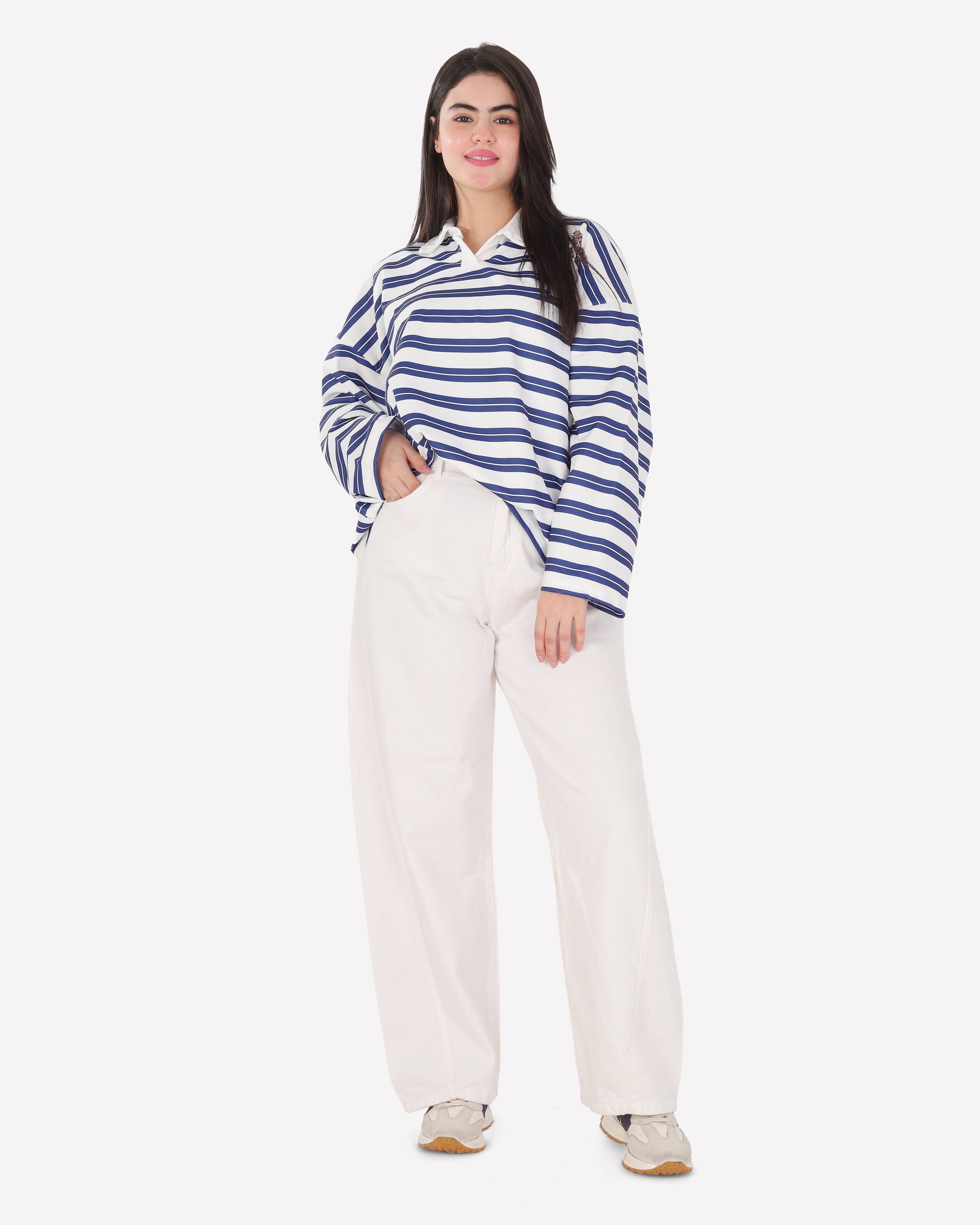 Trendy Striped Sweatshirt 2196240
