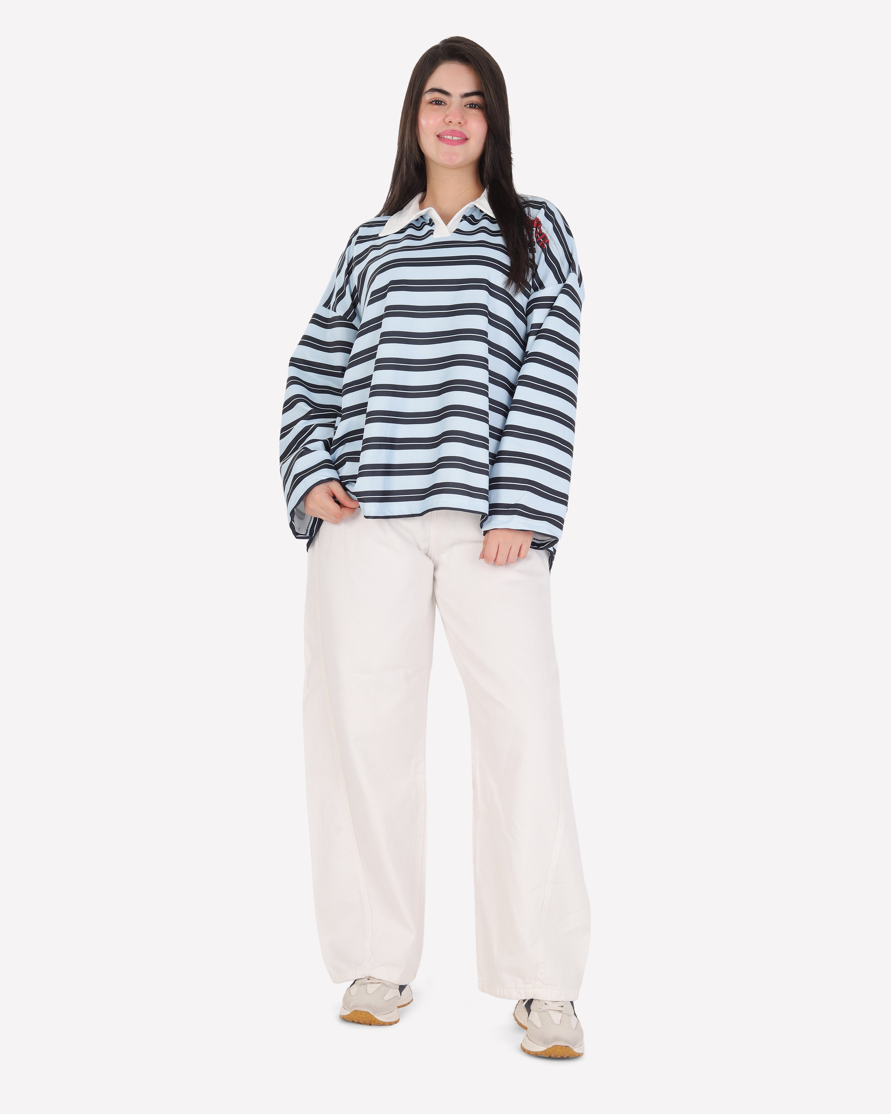 Trendy Striped Sweatshirt 2196240