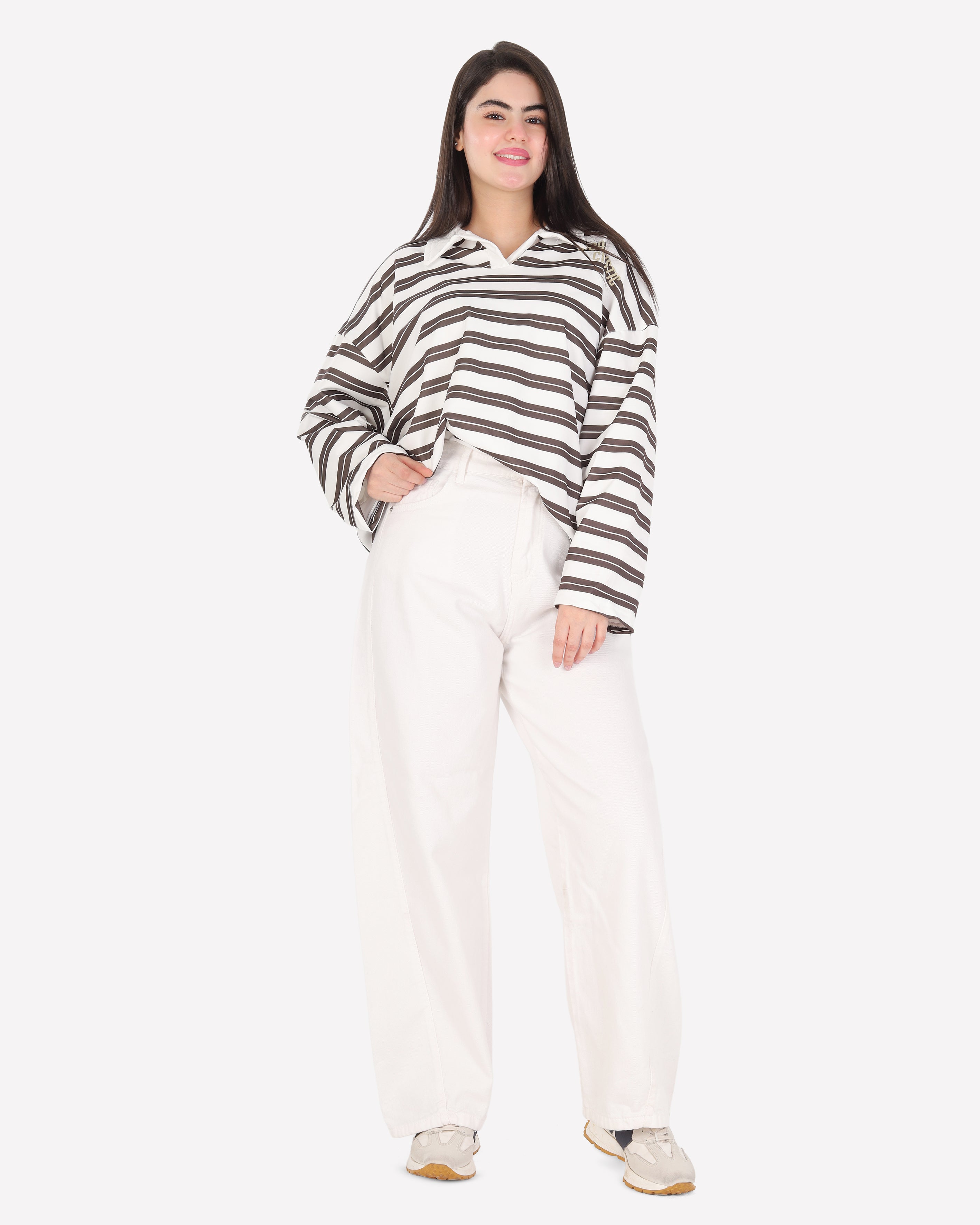 Trendy Striped Sweatshirt 2196240