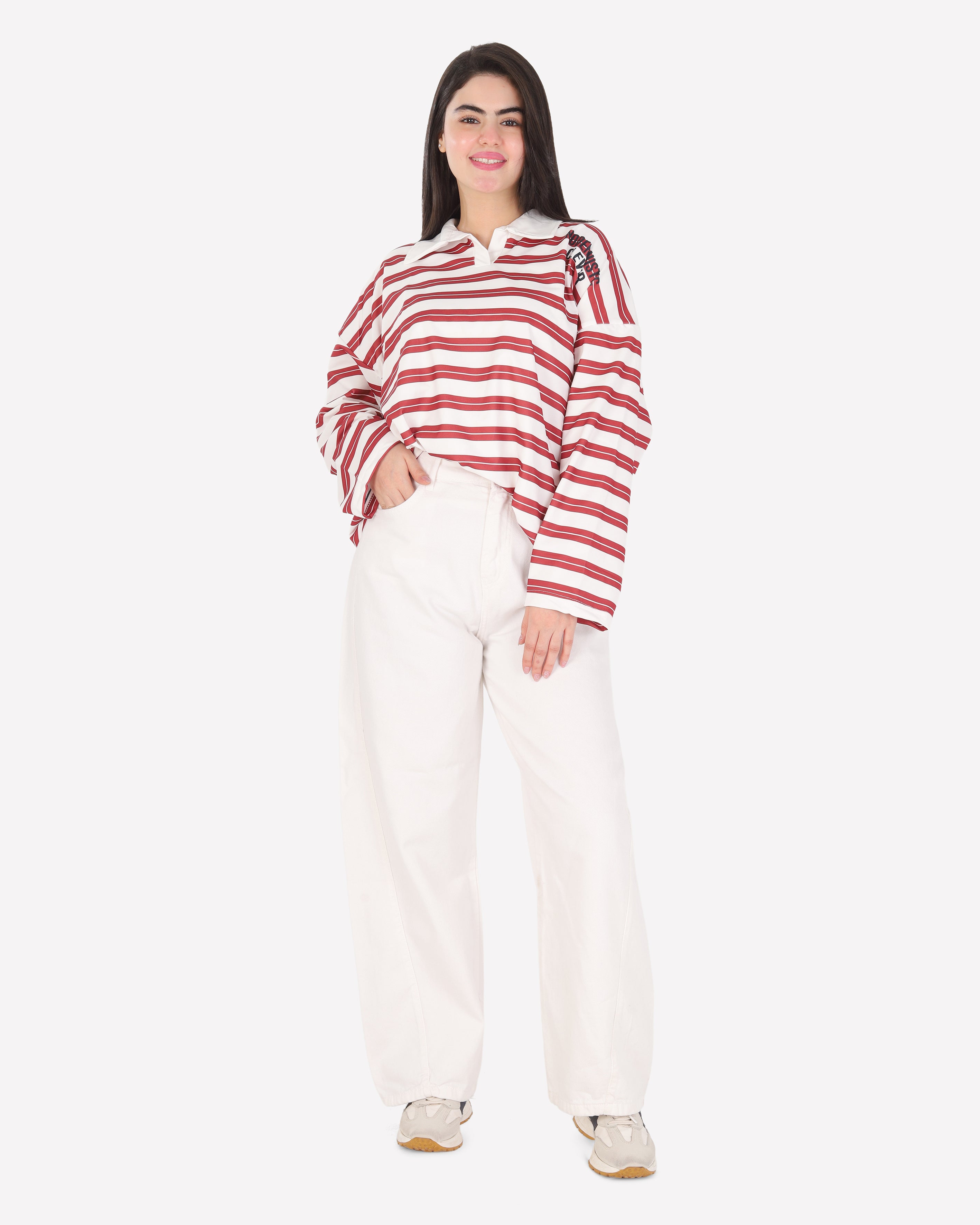 Trendy Striped Sweatshirt 2196240