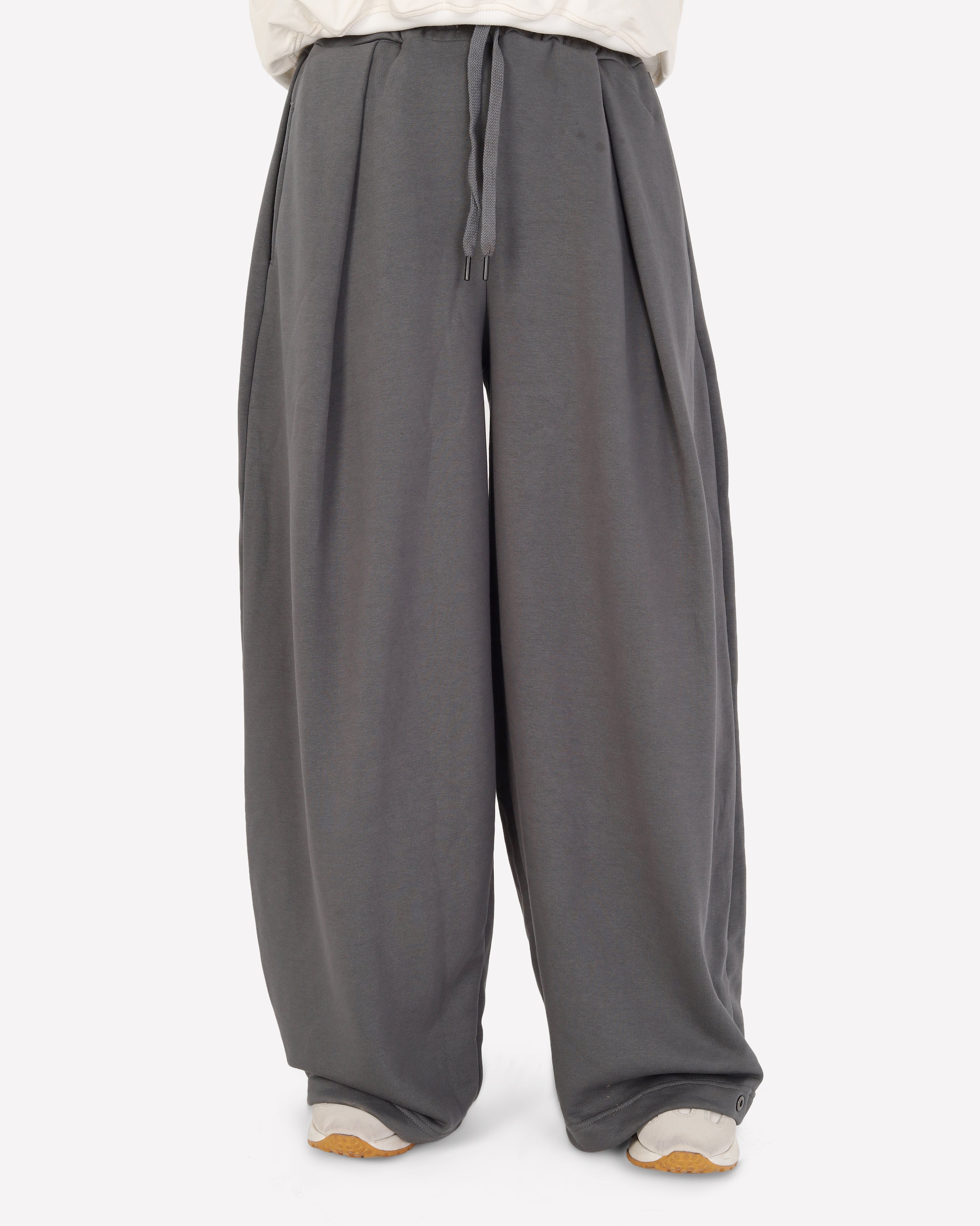 Balloon-Leg Fabric Trousers 2196187