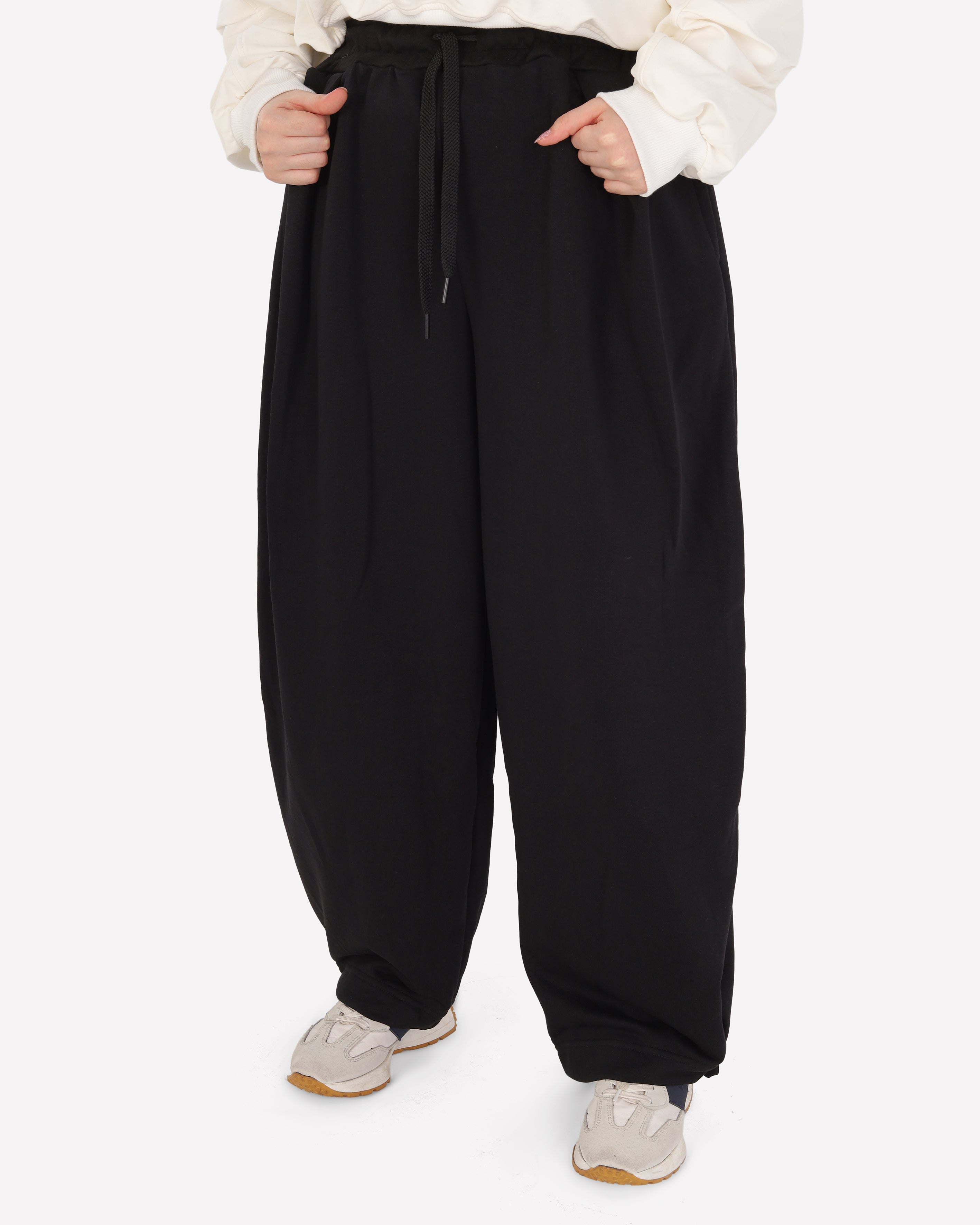 Balloon-Leg Fabric Trousers 2196187