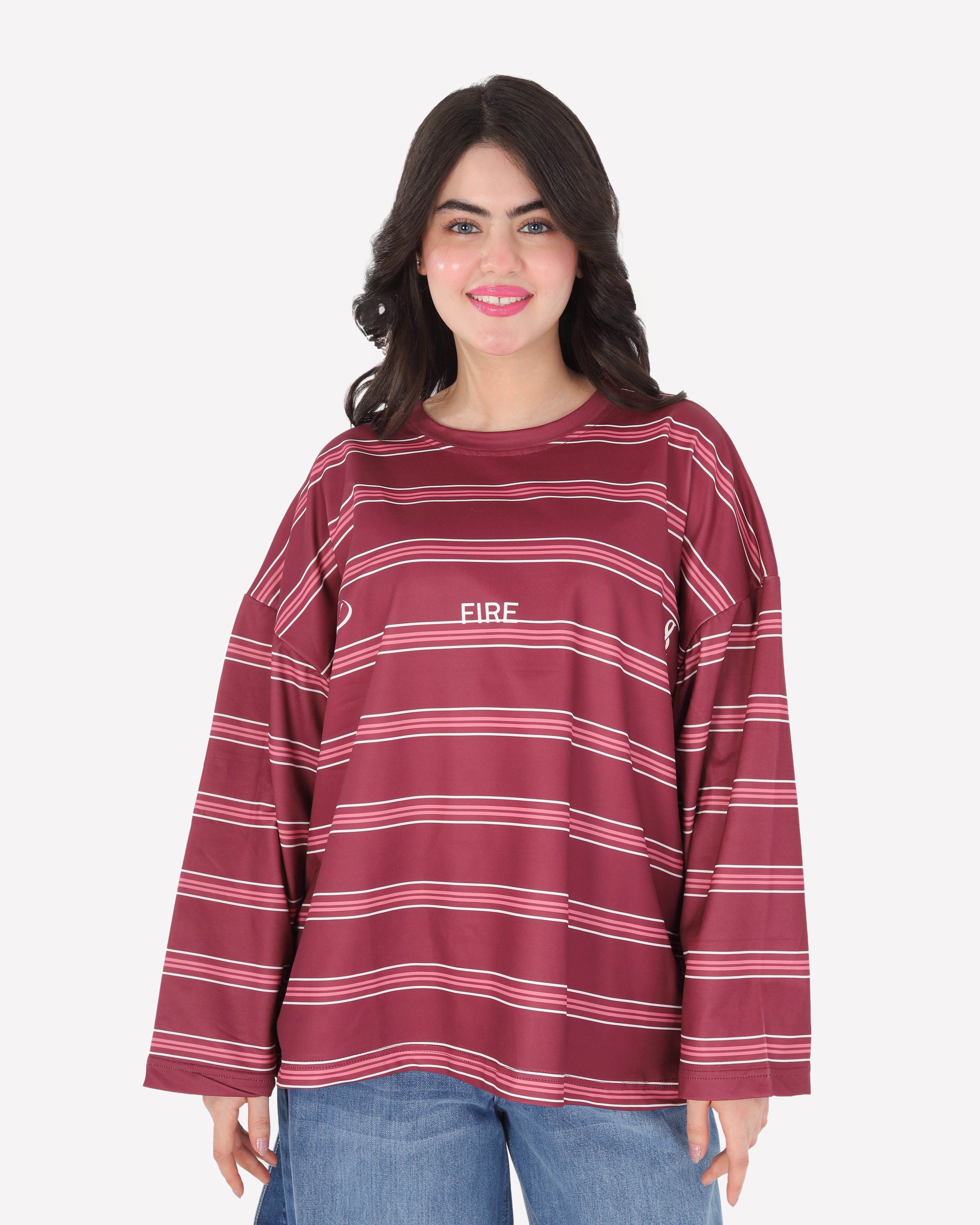 Trendy Striped Sweatshirt 2196241