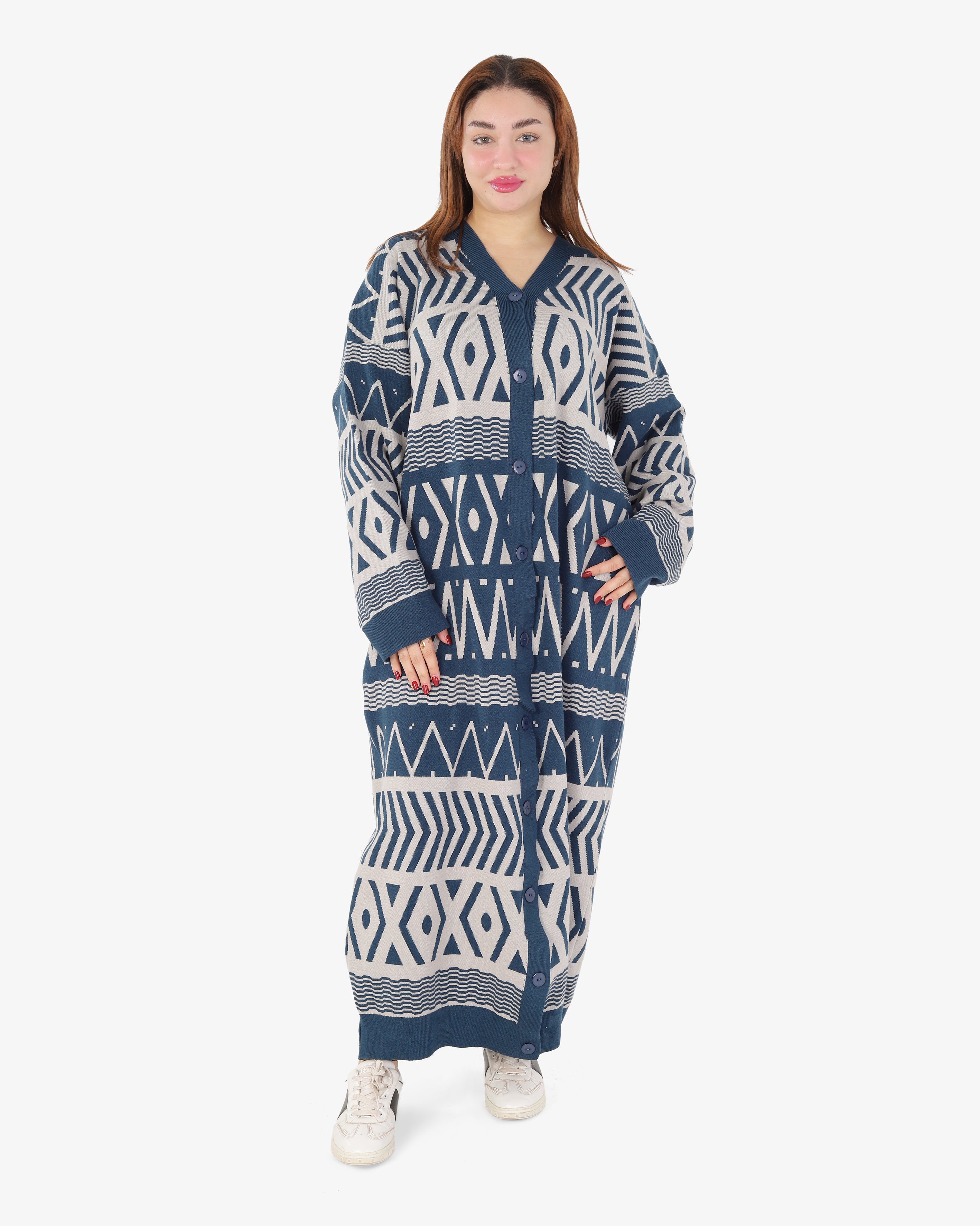 Maxi Knit Dress with Button Details 2136/001