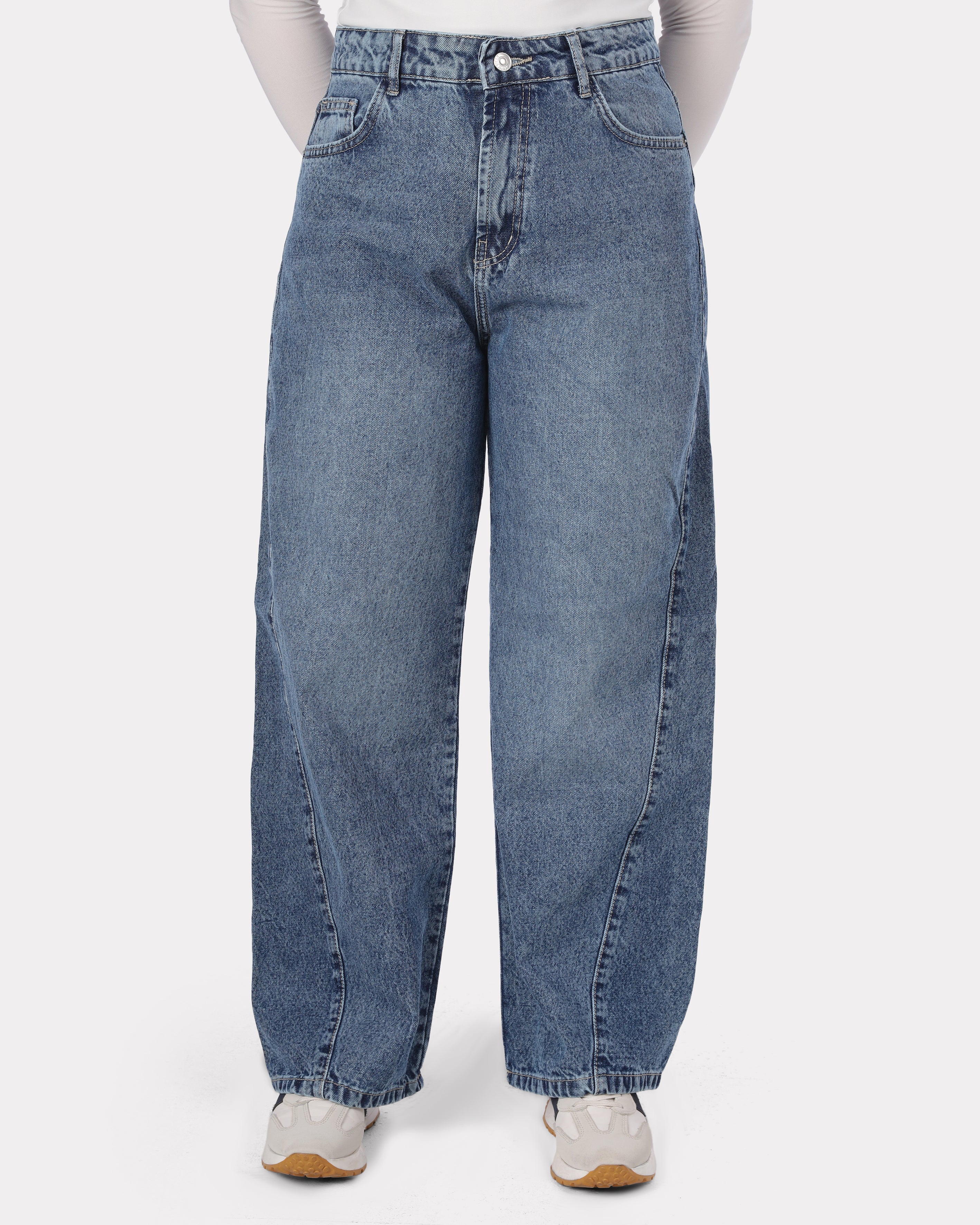 High-Waisted Mom Fit Denim Jeans 395B608