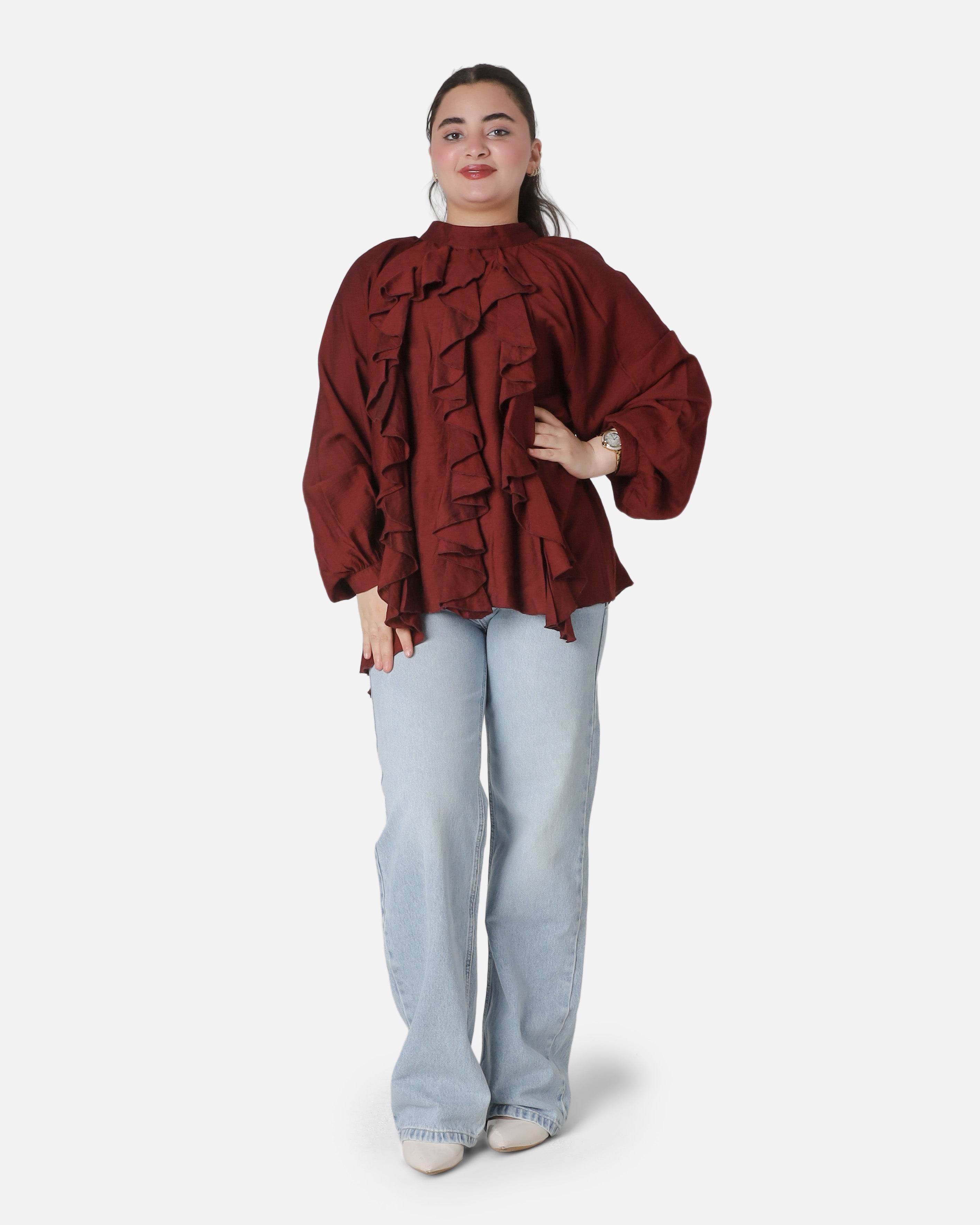 Elegant Ruffle Blouse 2000/092