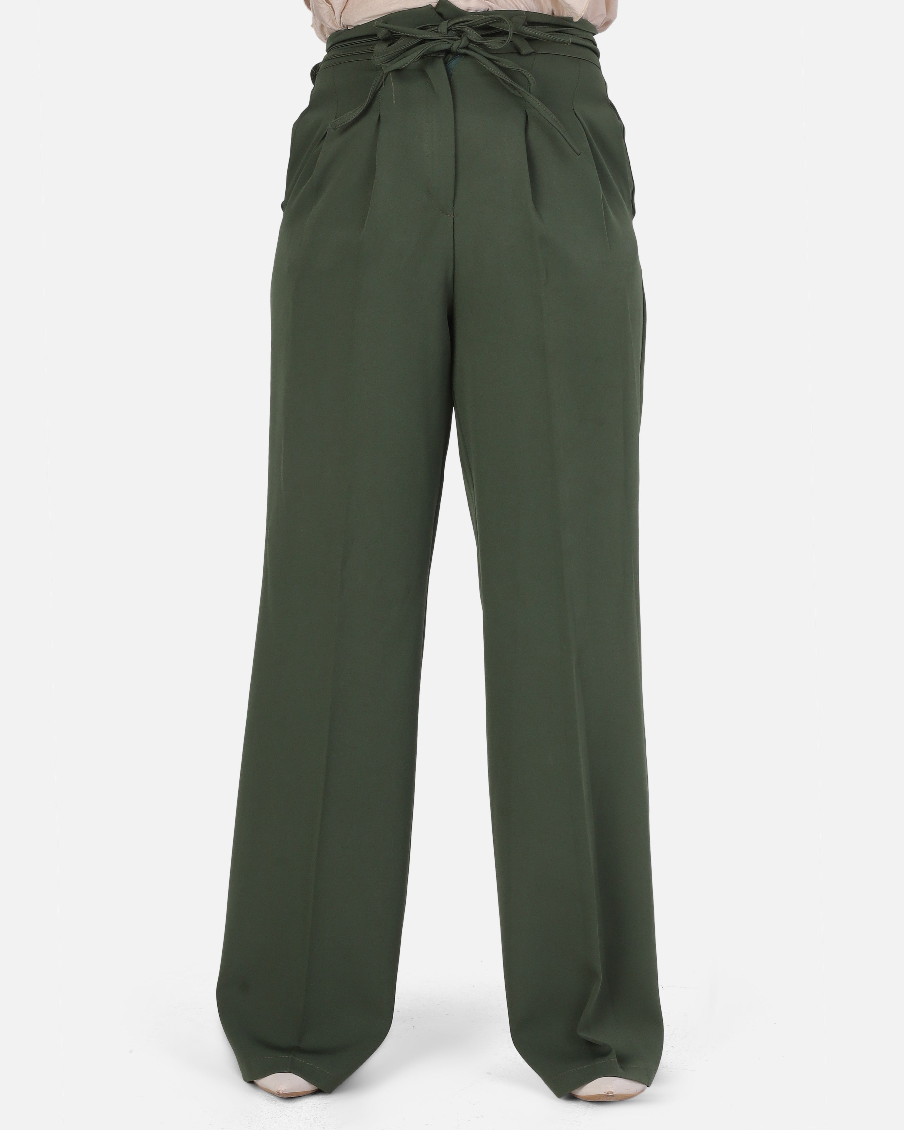 Classic Double Tie-Waist Trousers 895177