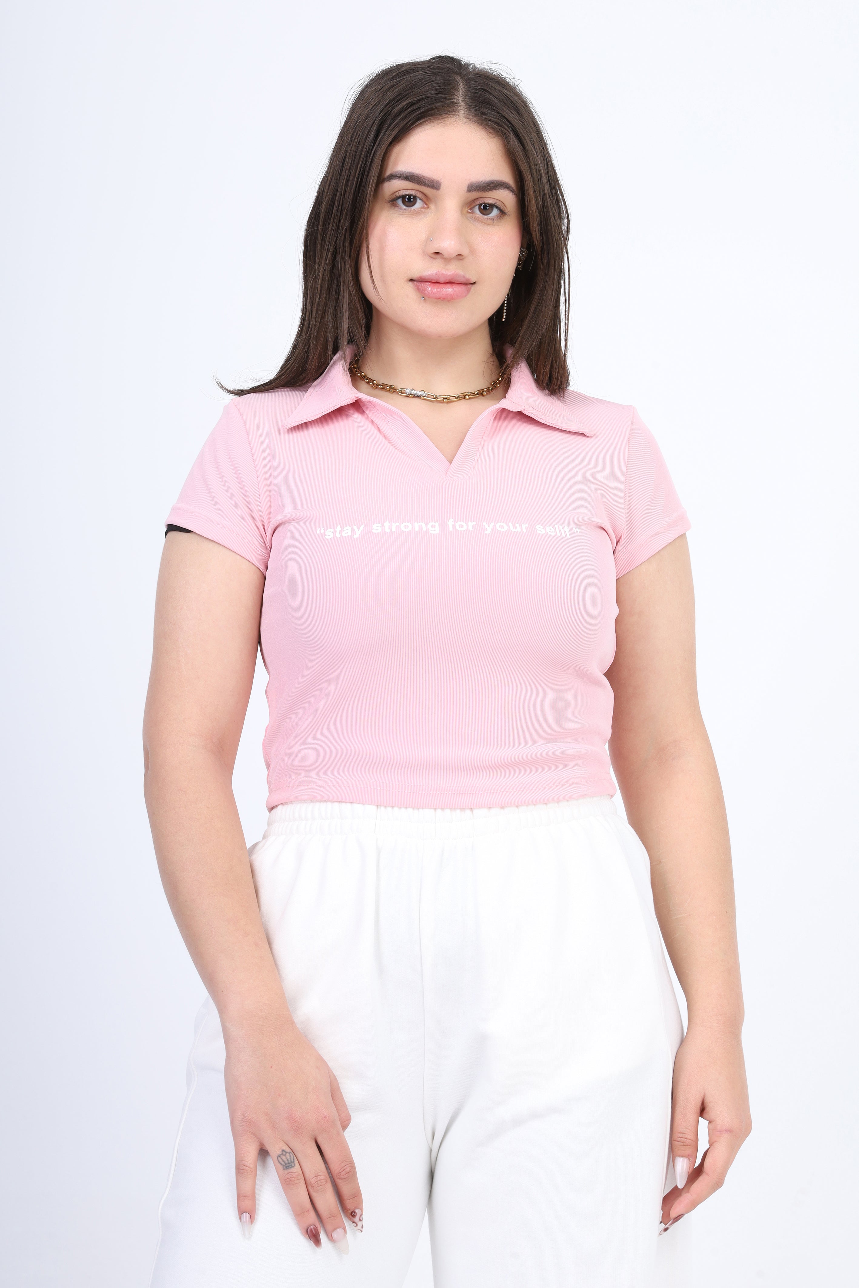 Cropped Half Sleeve T-Shirt s15013101