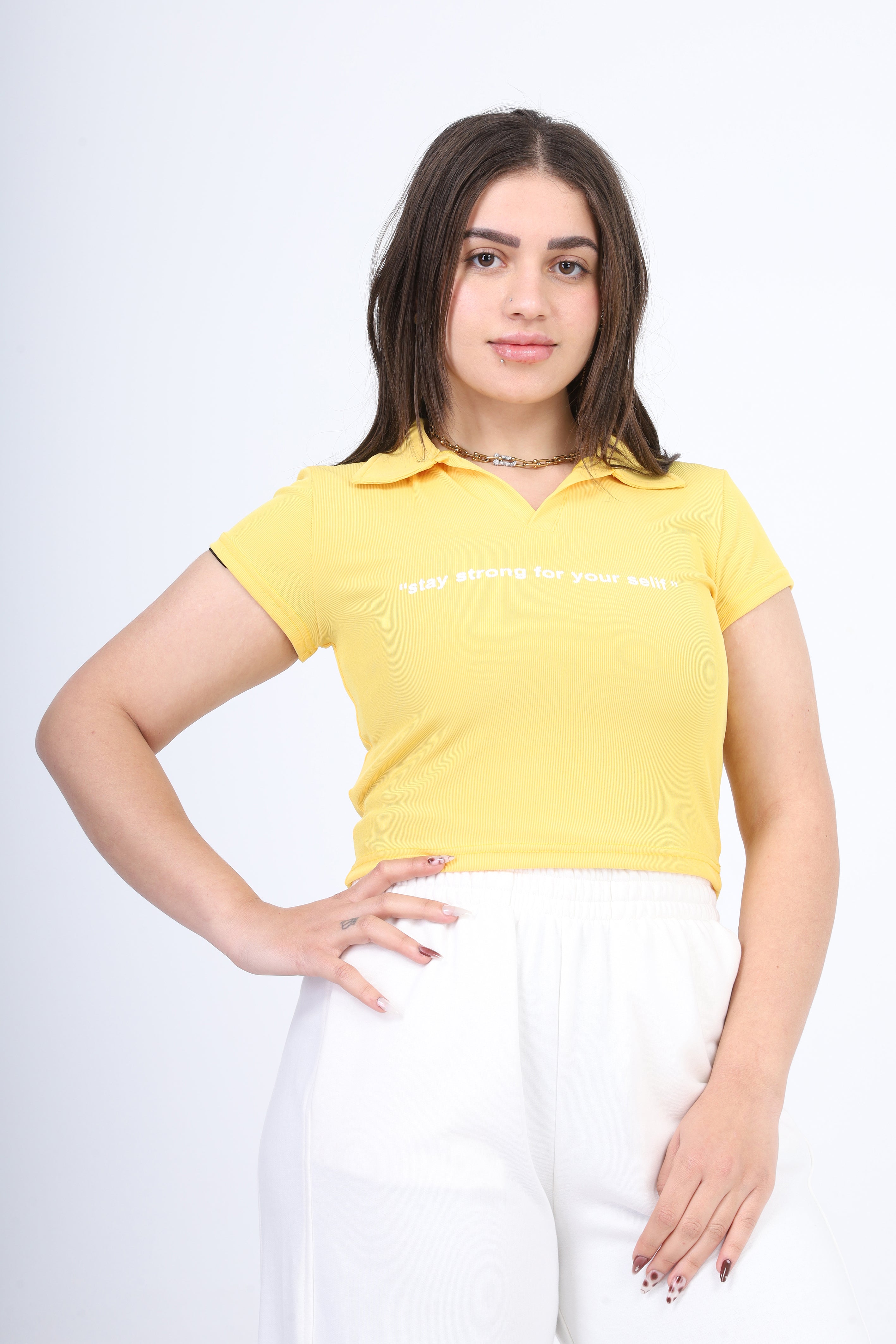 Cropped Half Sleeve T-Shirt s15013101