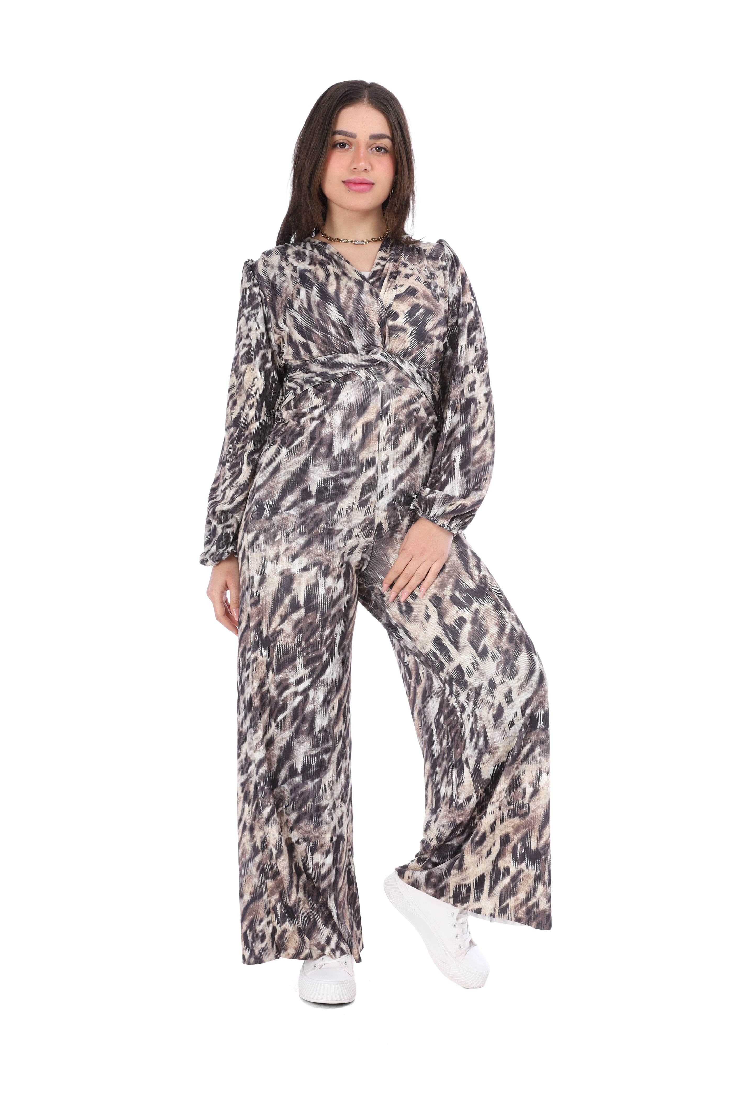 Elegant Animal Print Jumpsuit s1501622/1
