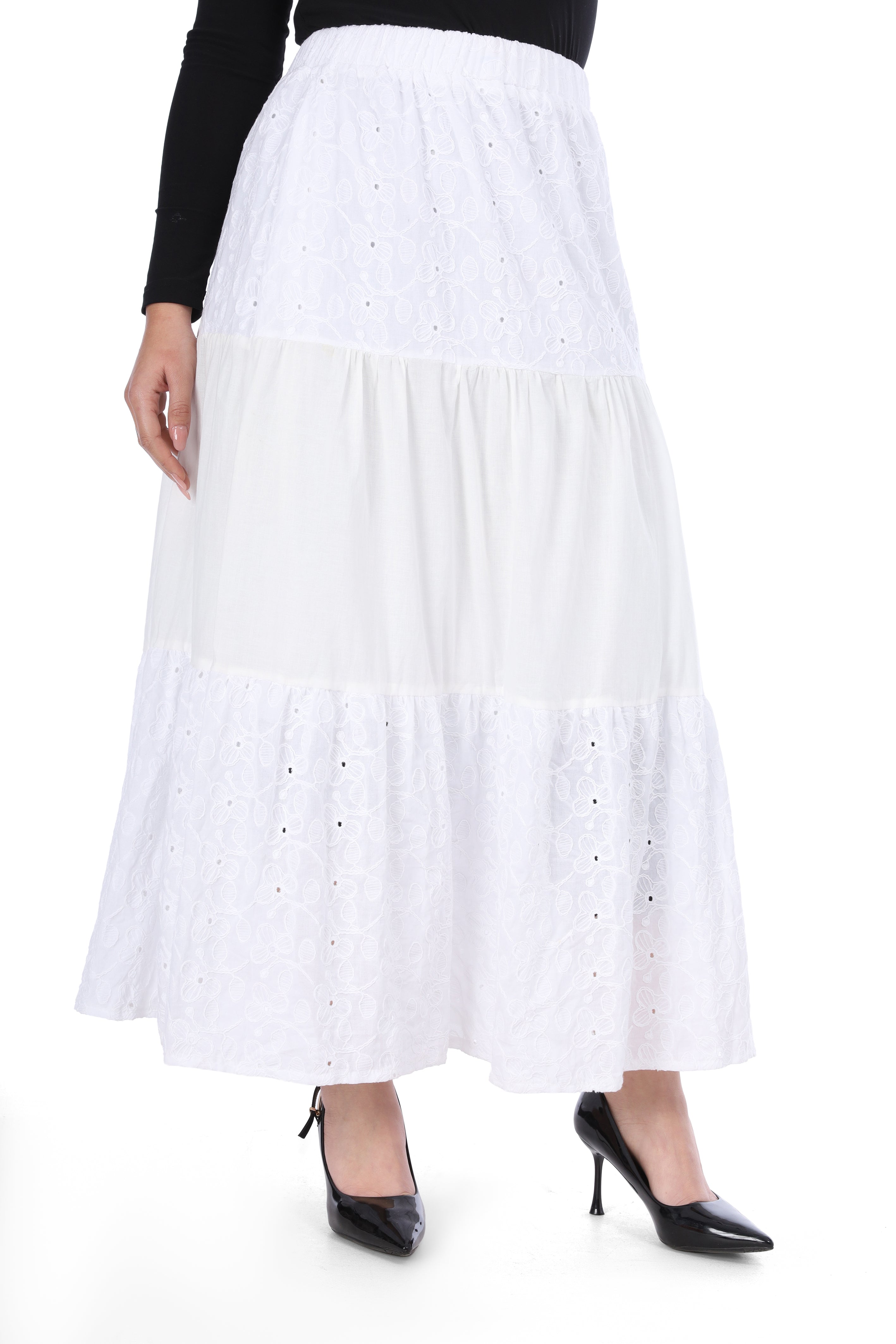 Embroidered Maxi Skirt s1504603