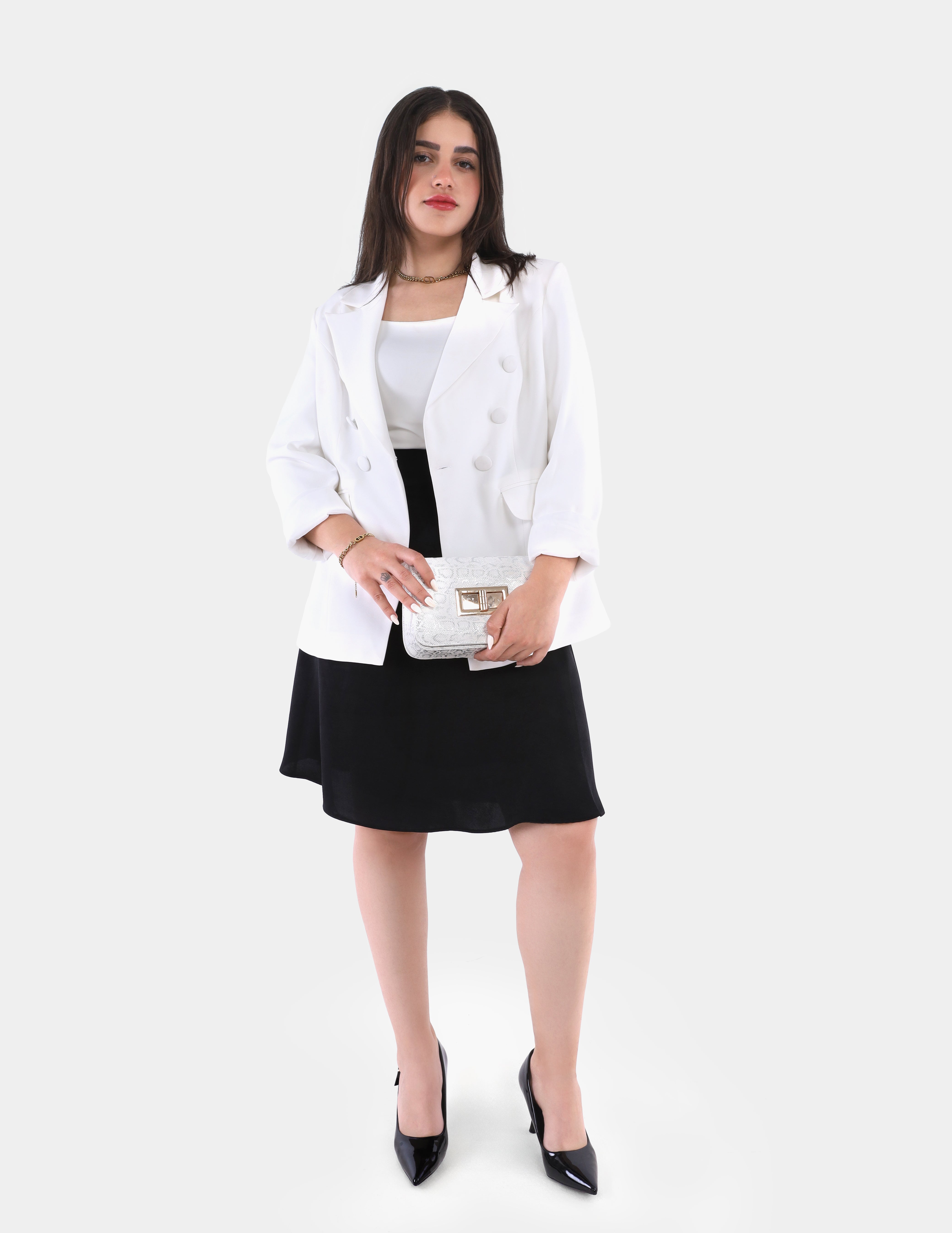 Mini Satin A-Line Skirt s1514488