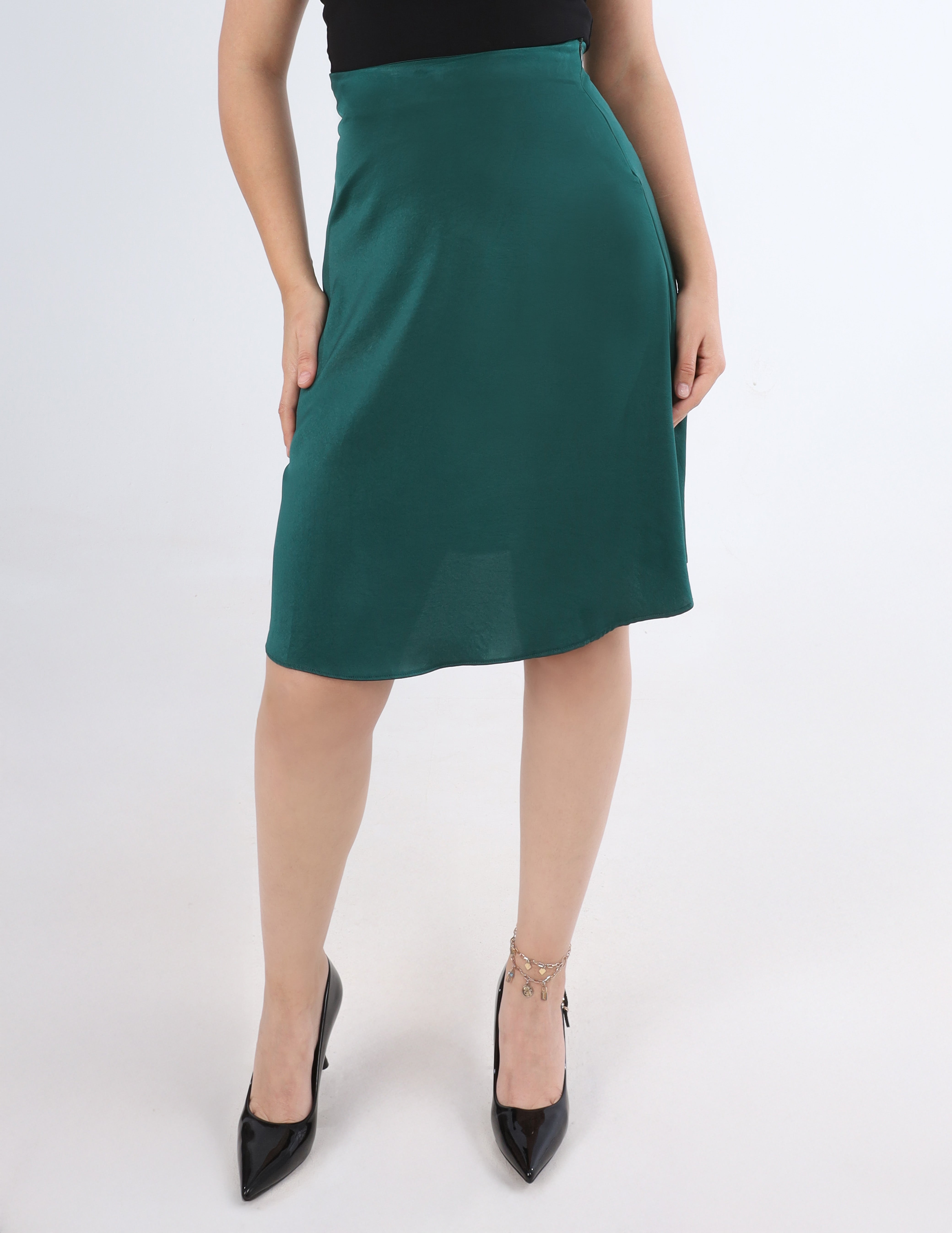 Mini Satin A-Line Skirt s1514488