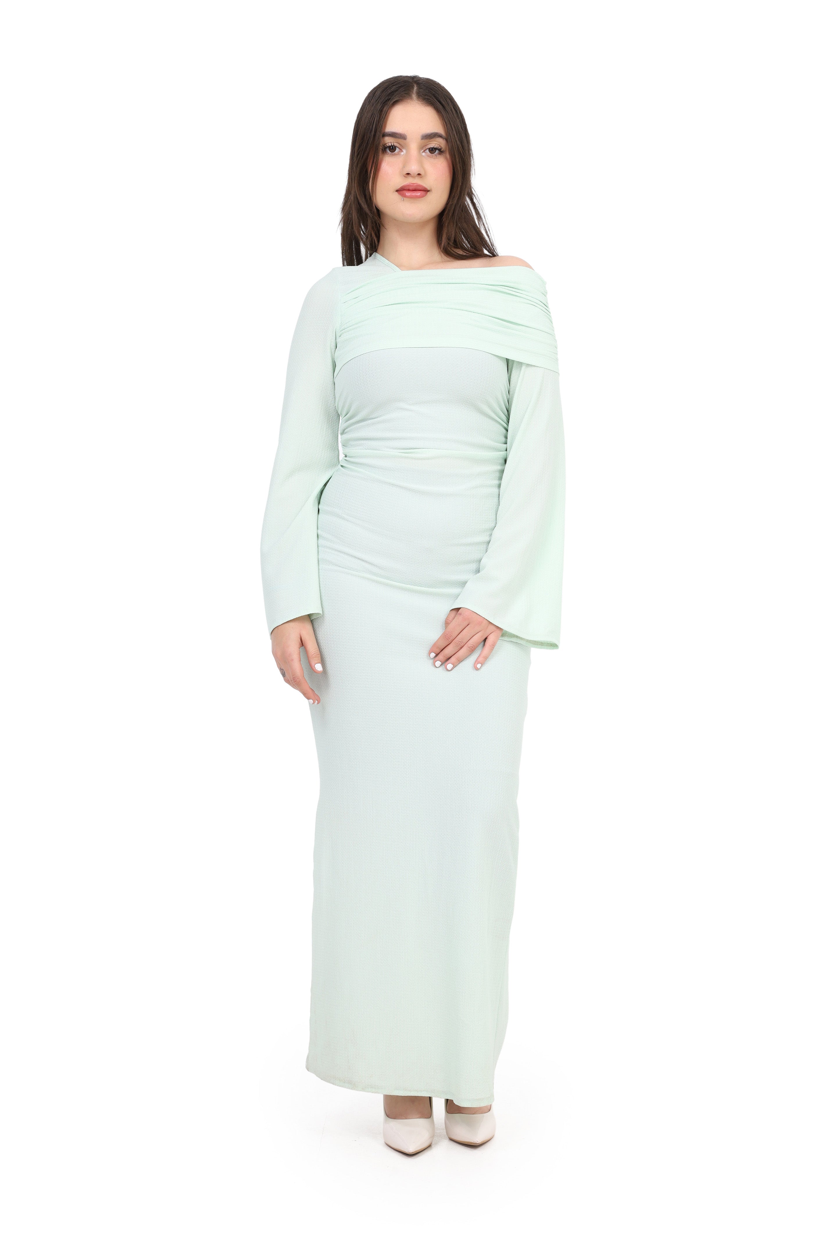 Off-Shoulder Ruched Maxi Dress s1514520/2