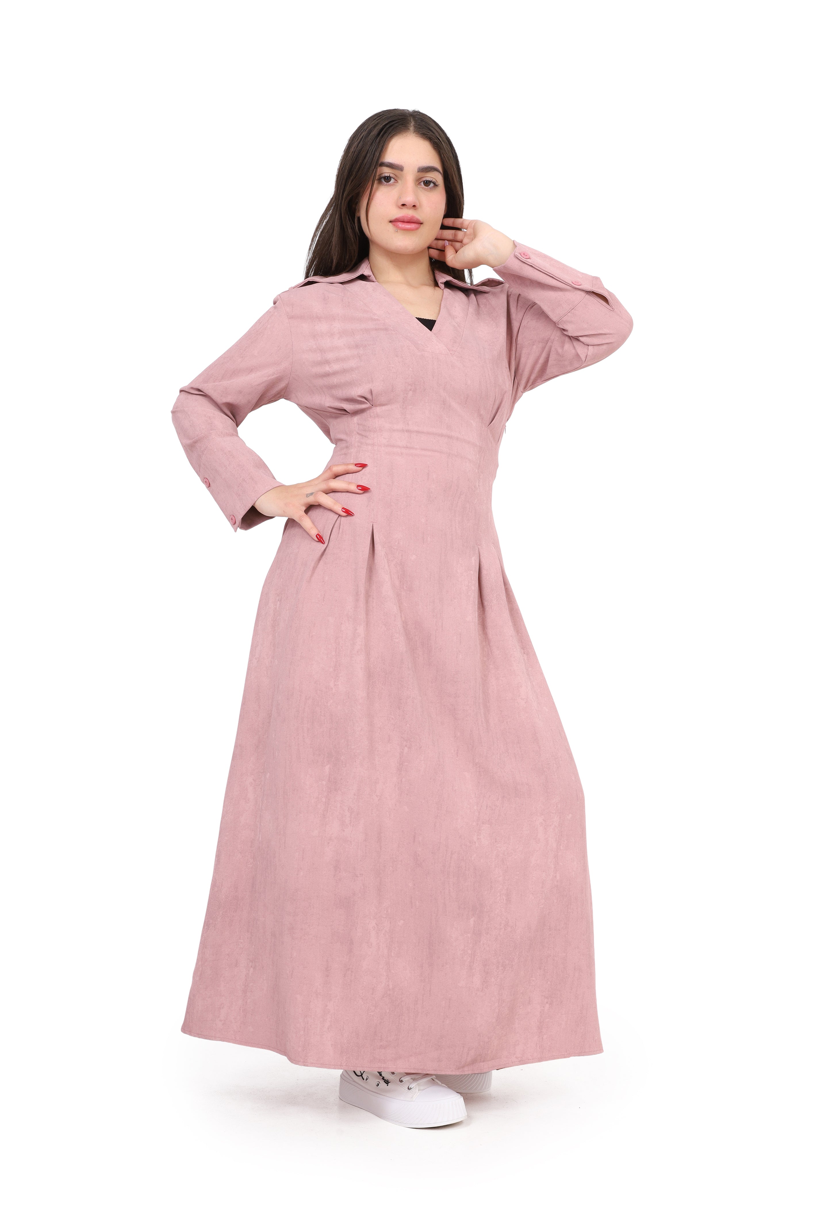 Maxi Dress with V-Neck s1514619/1