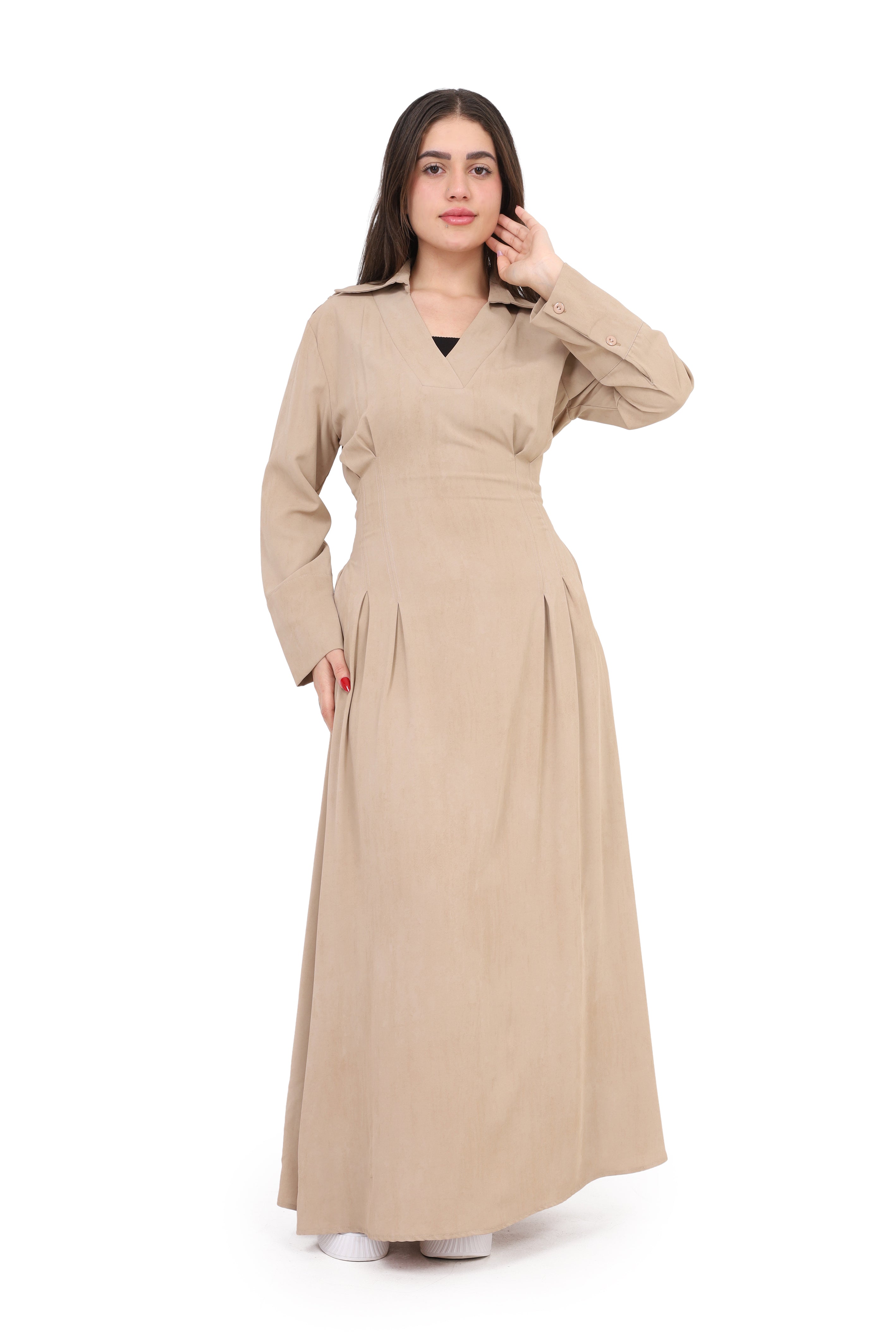 Maxi Dress with V-Neck s1514619/1