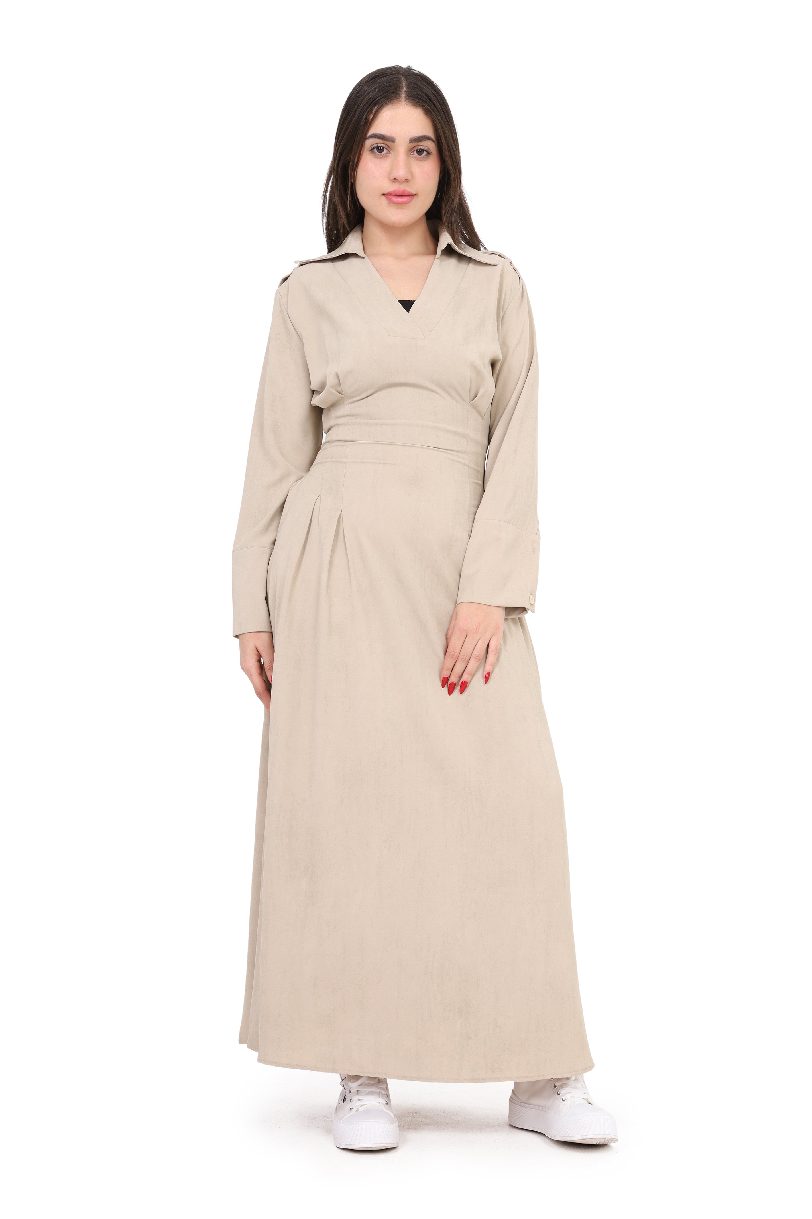 Maxi Dress with V-Neck s1514619/1