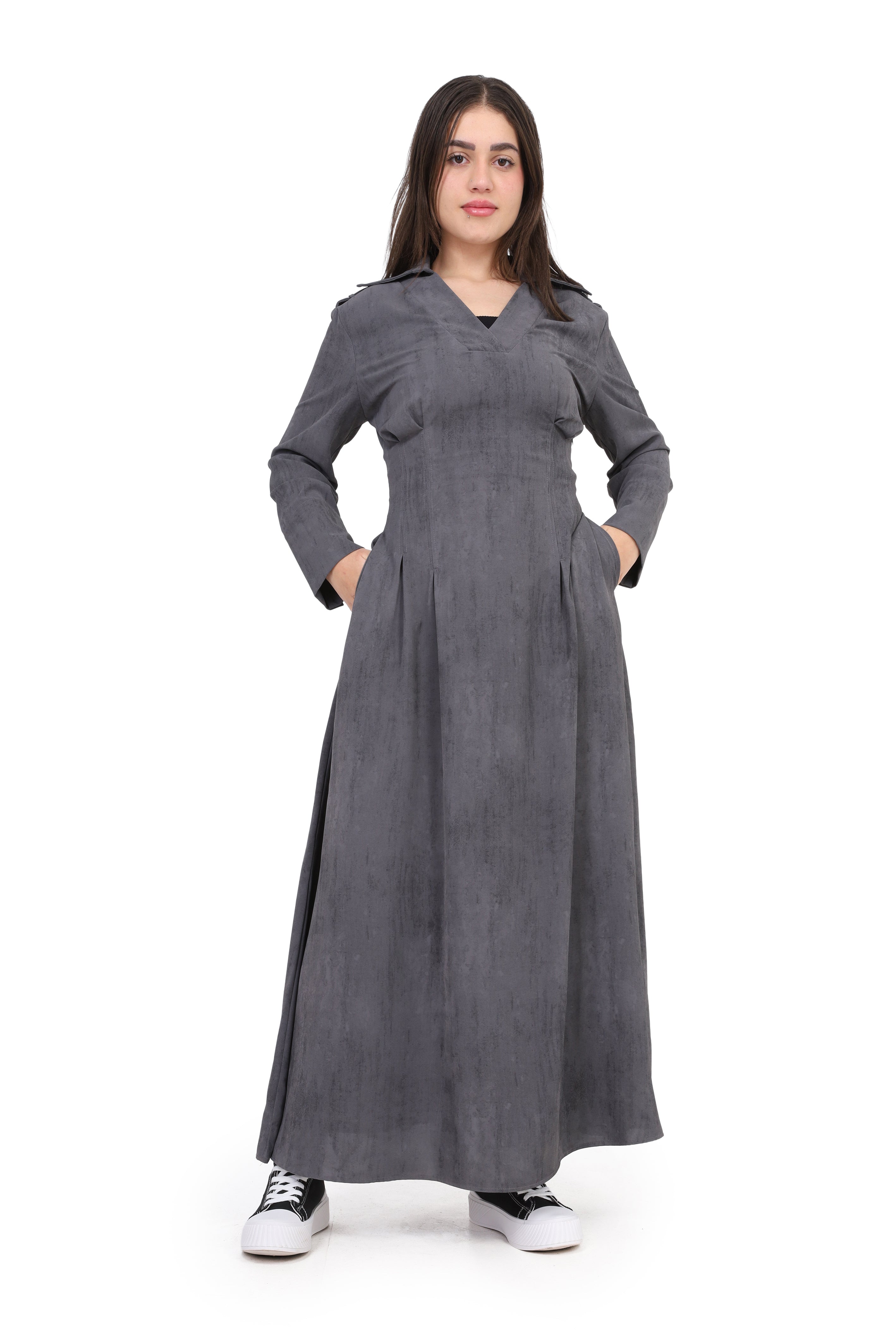 Maxi Dress with V-Neck s1514619/1