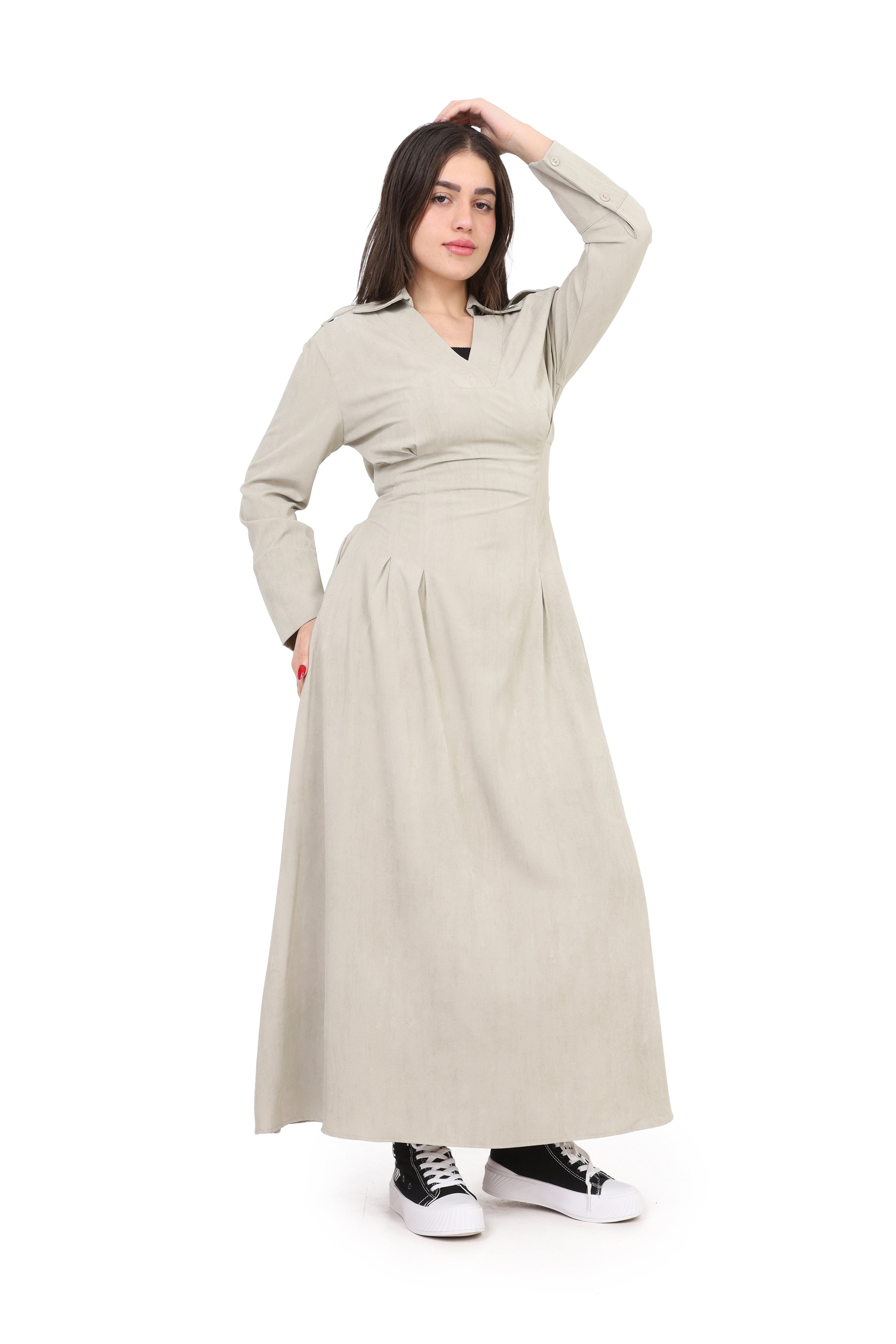 Maxi Dress with V-Neck s1514619/1