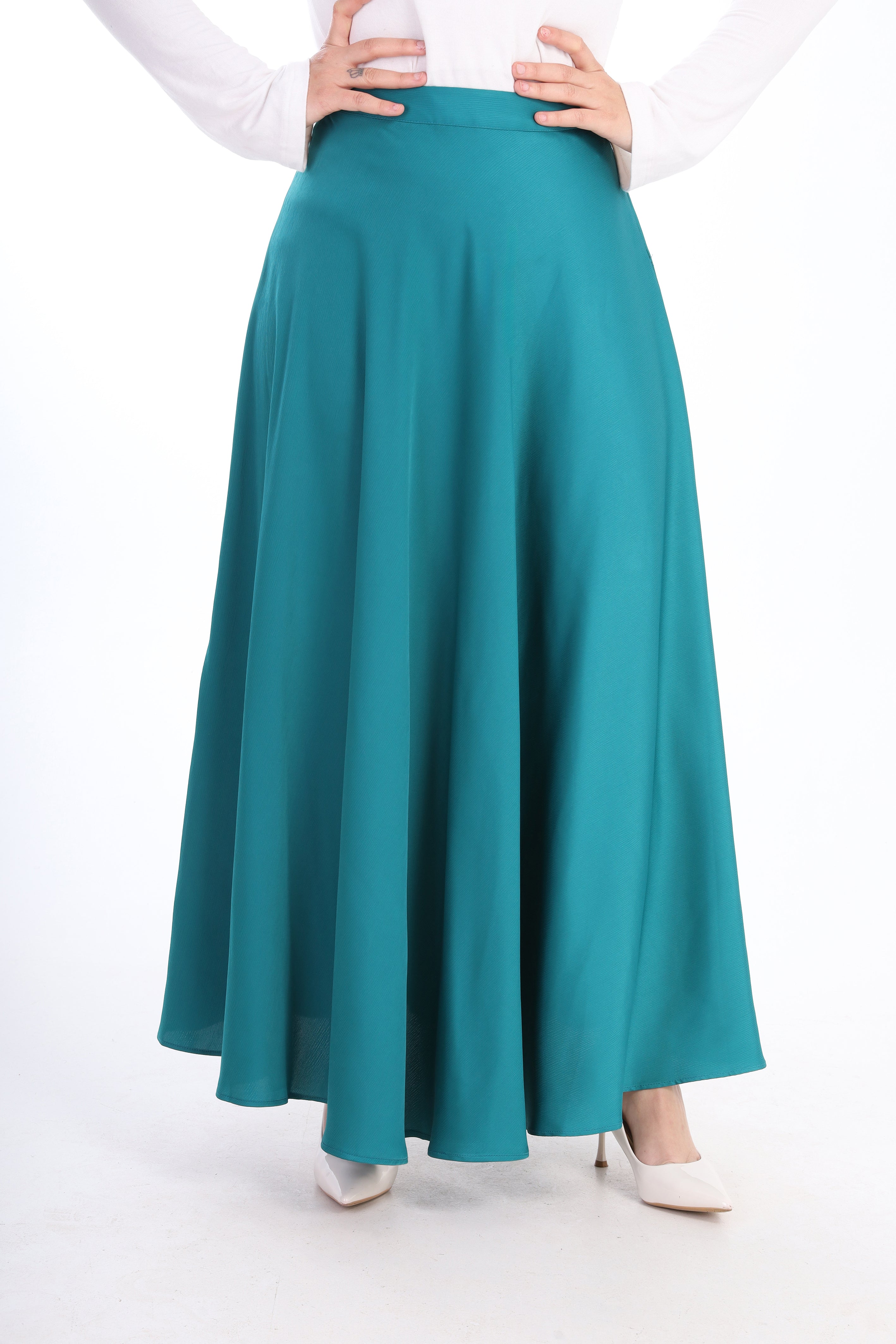 Elegant Satin Maxi Skirt s1514625/1