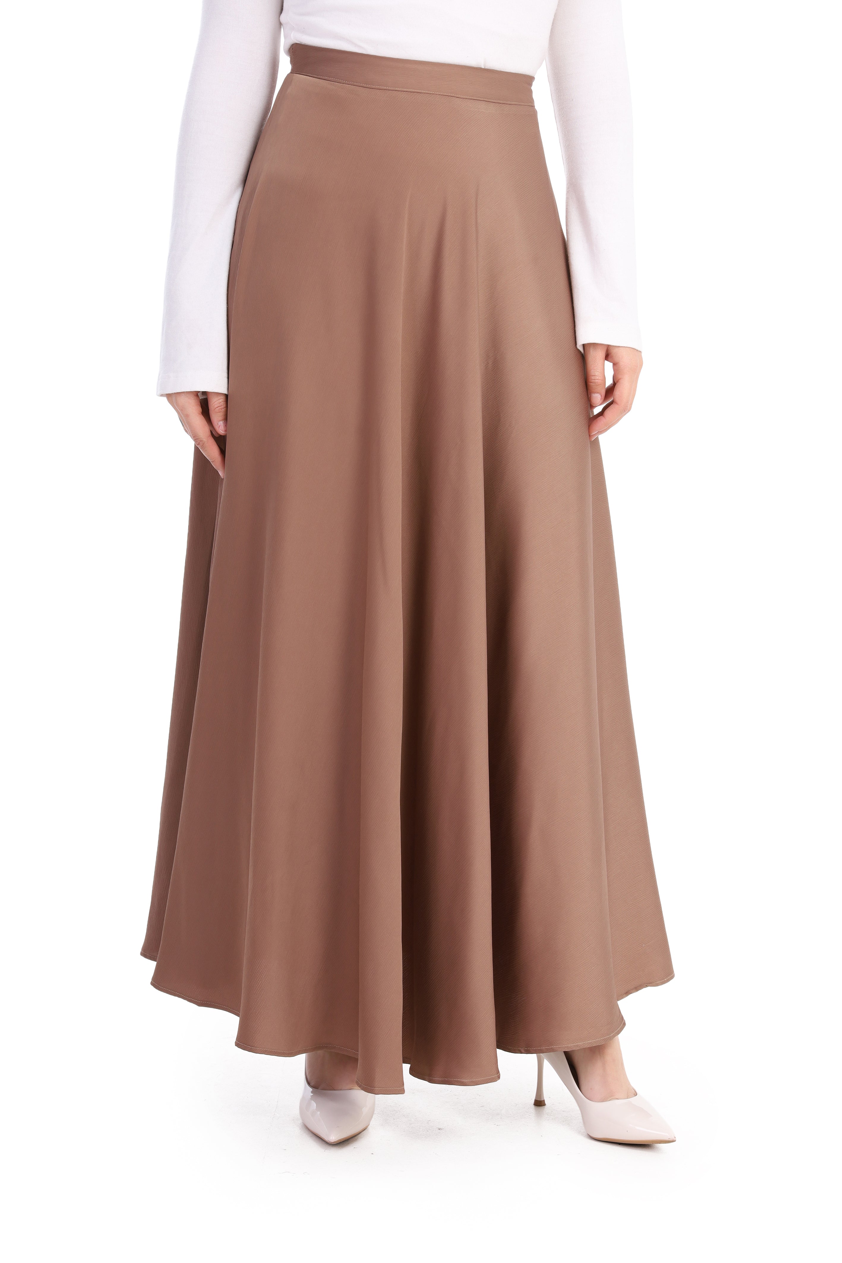Elegant Satin Maxi Skirt s1514625/1