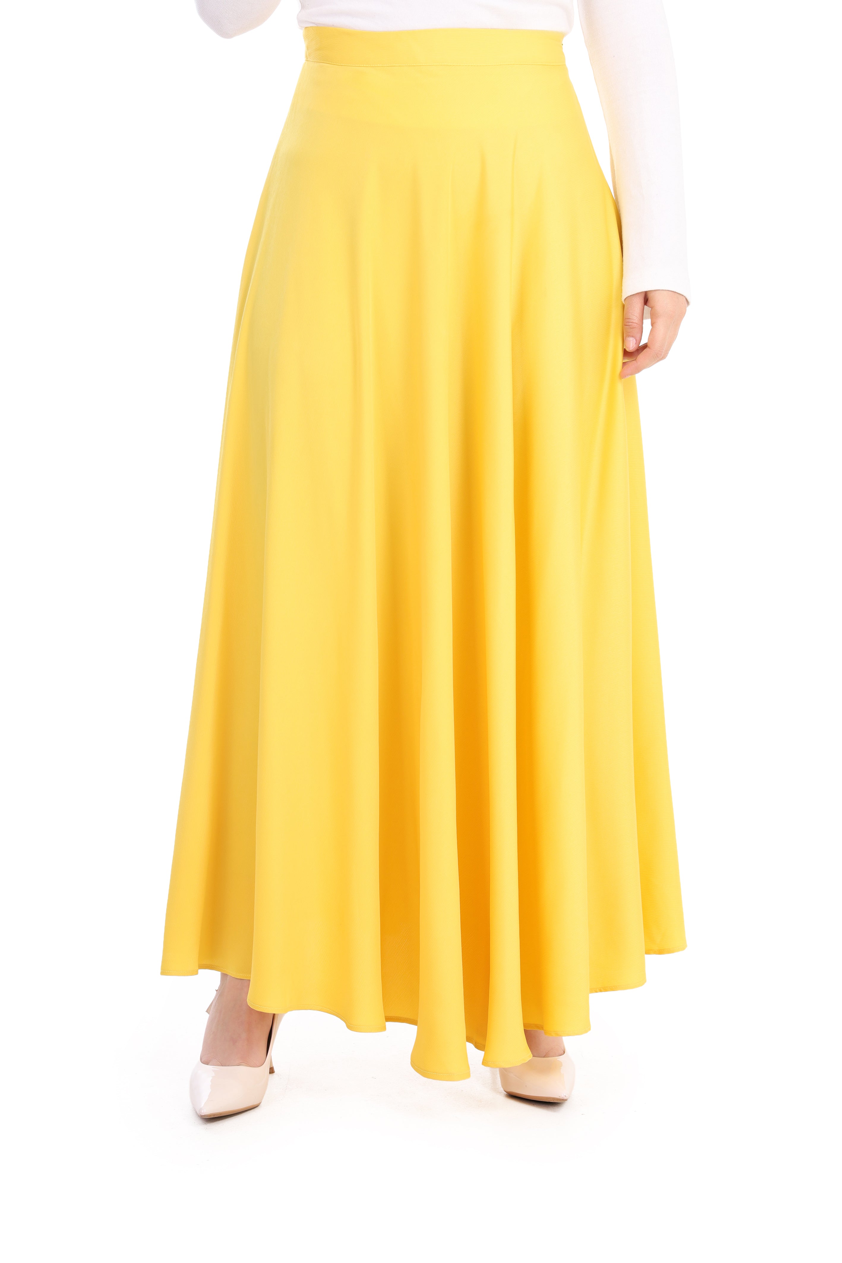 Elegant Satin Maxi Skirt s1514625/1