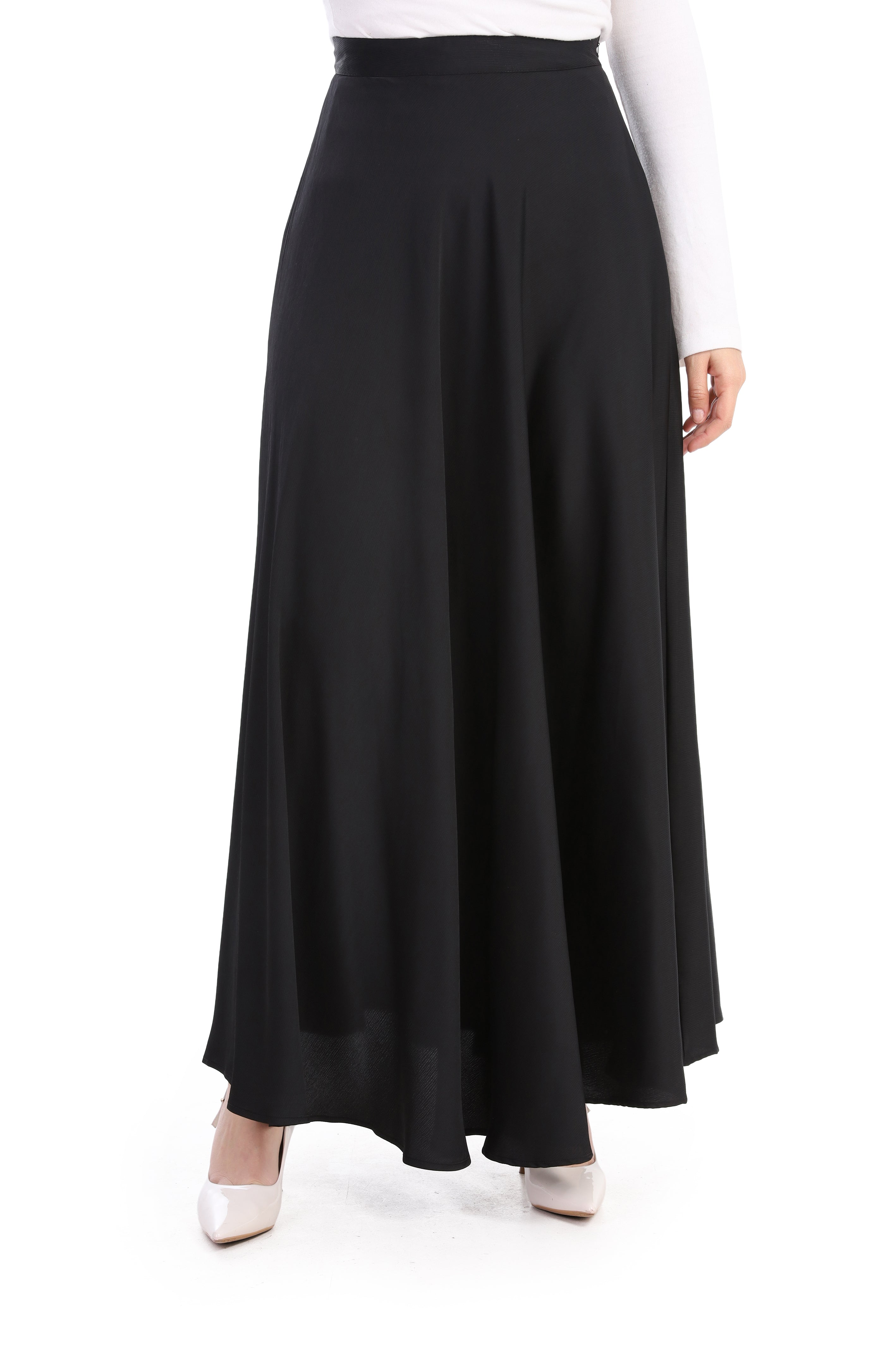 Elegant Satin Maxi Skirt s1514625/1